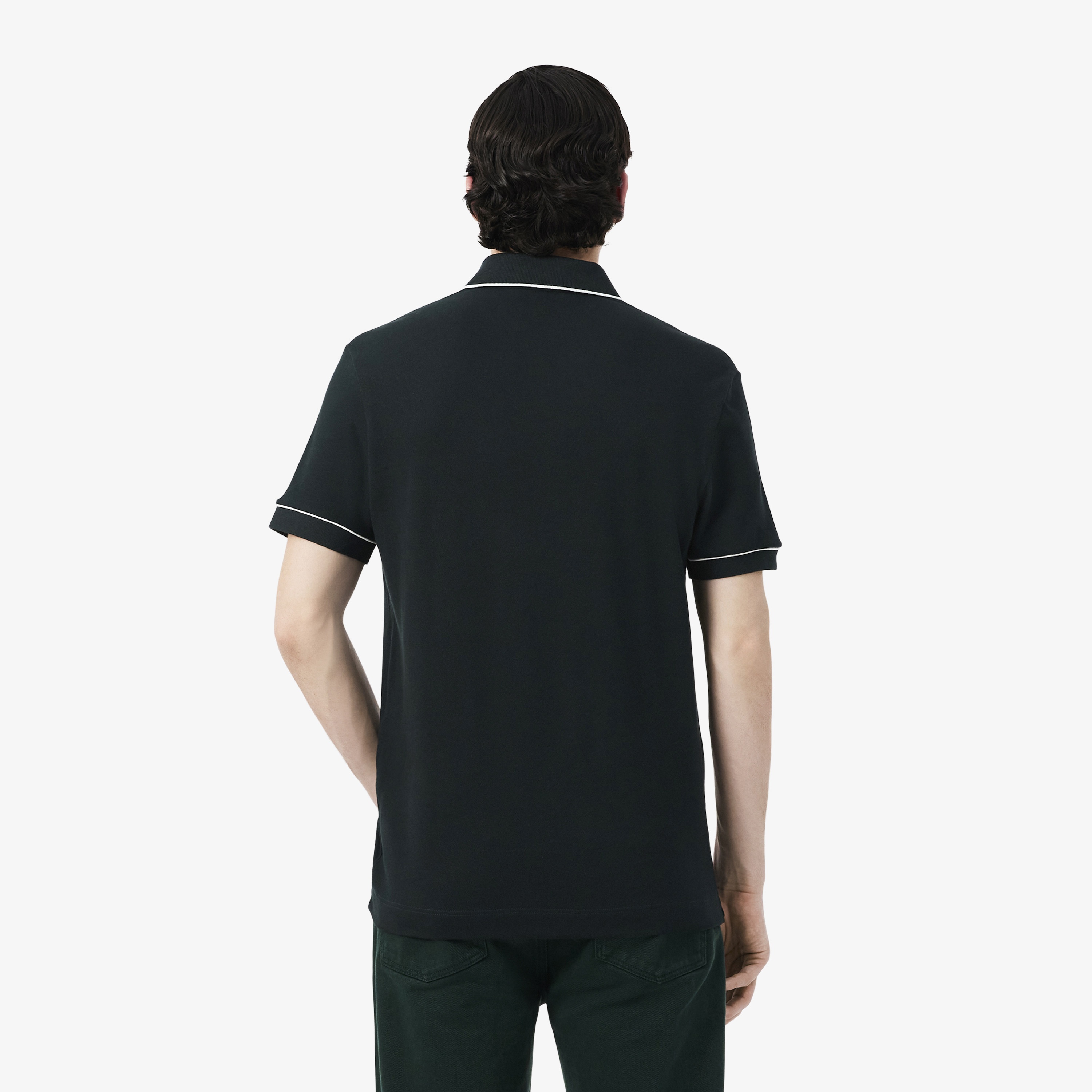 Erkek Regular Fit Organik Pamuk Koyu Yeşil Paris Polo