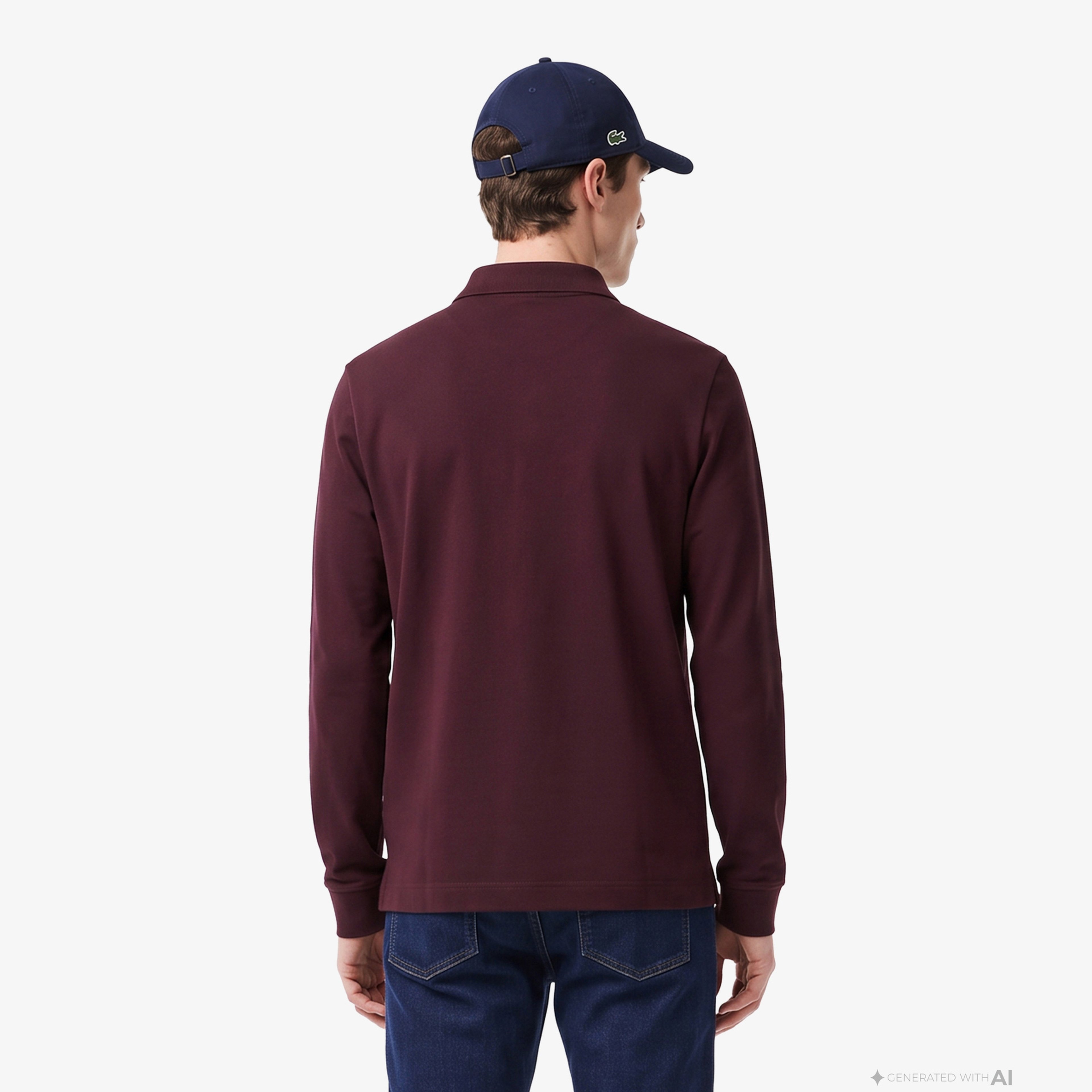 Erkek Regular Fit Uzun Kollu Bordo Paris Polo Erkek Regular Fit Uzun Kollu Bordo Paris Polo