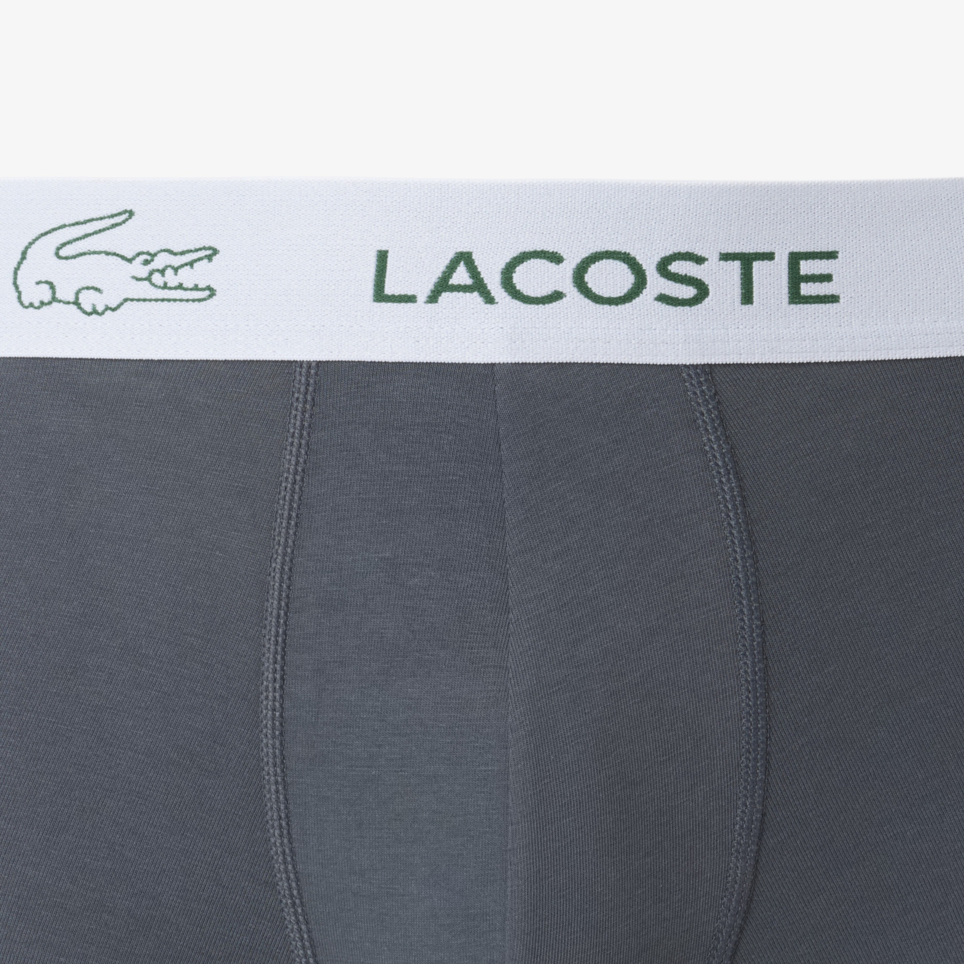 Erkek Regular Fit 3'lü Gri Boxer