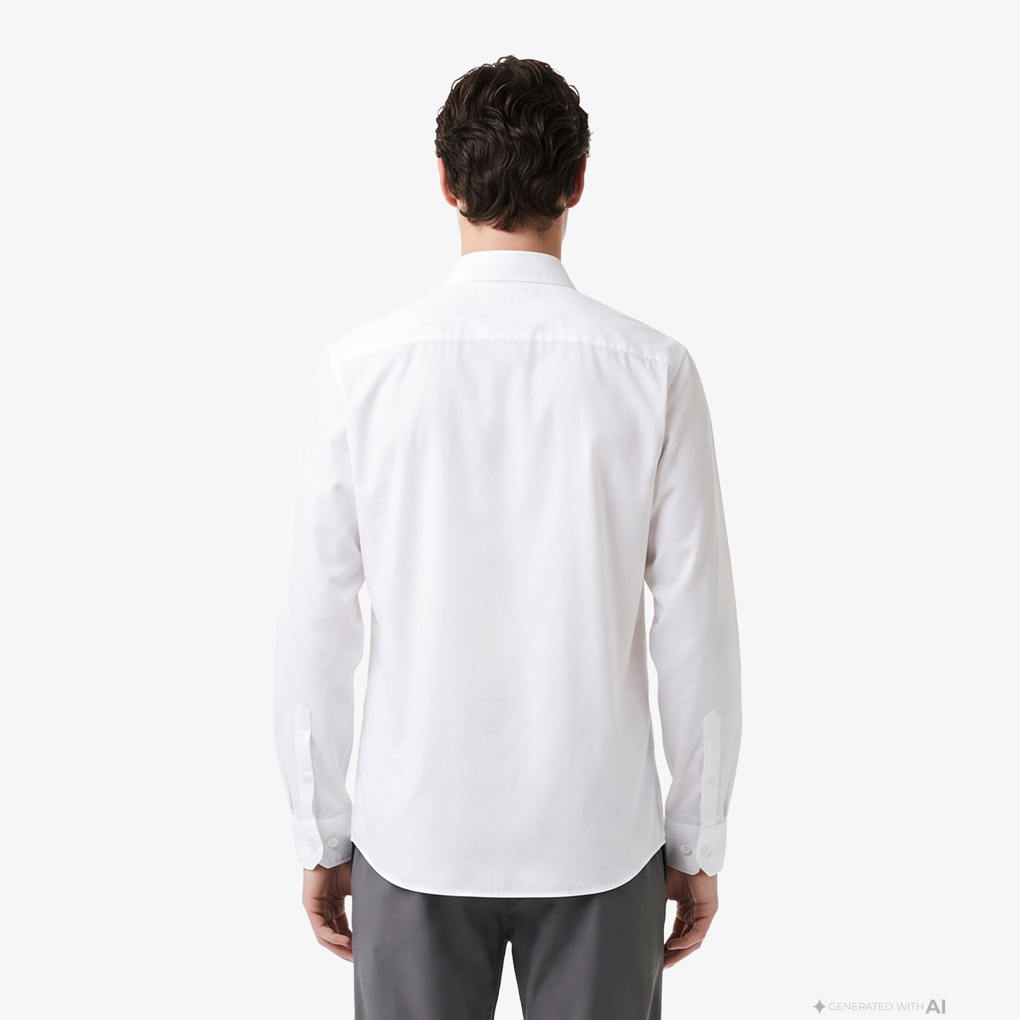 Erkek Slim Fit Beyaz Gömlek