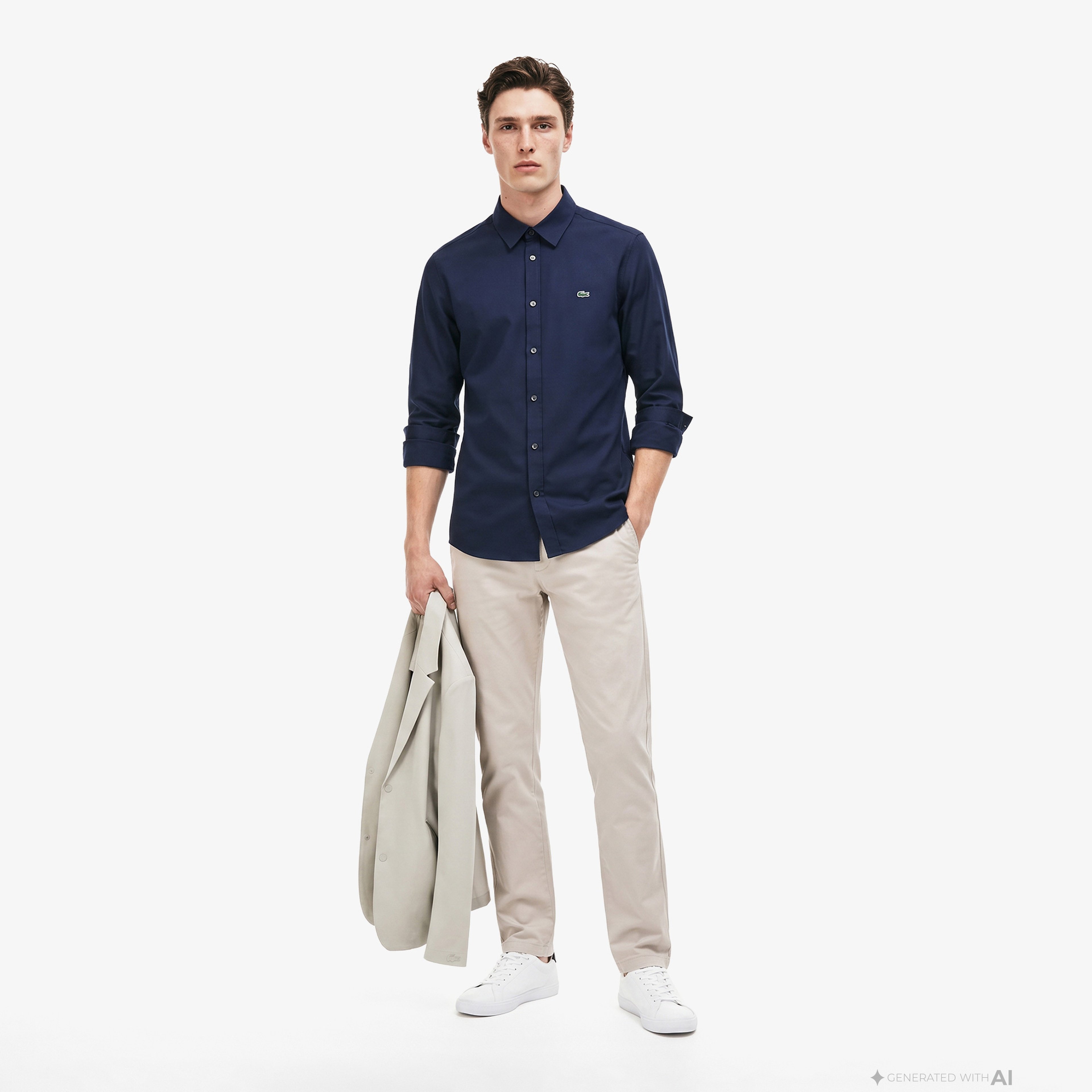 Erkek Slim Fit Lacivert Gömlek Erkek Slim Fit Lacivert Gömlek