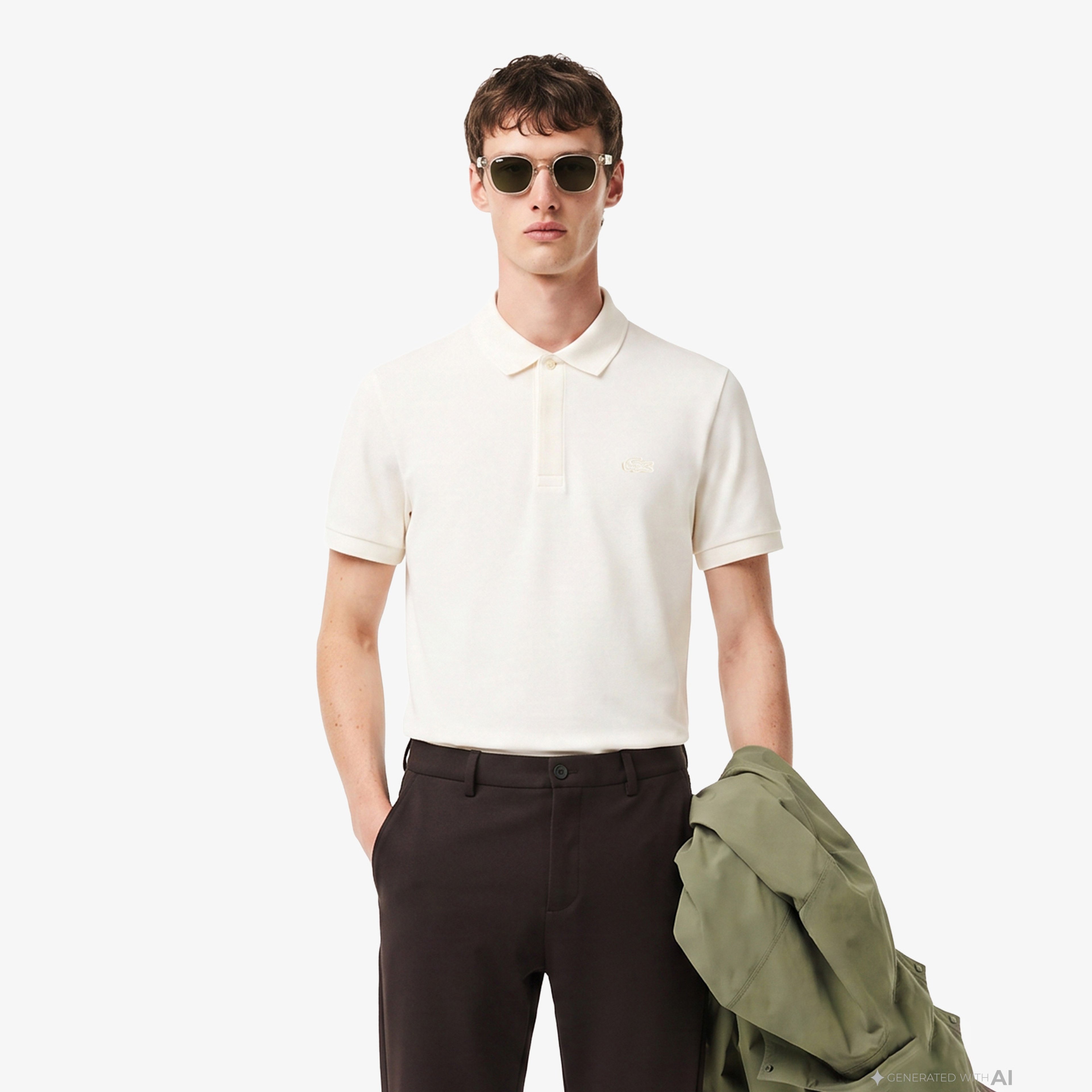 Erkek Regular Fit Krem Paris Polo Erkek Regular Fit Krem Paris Polo