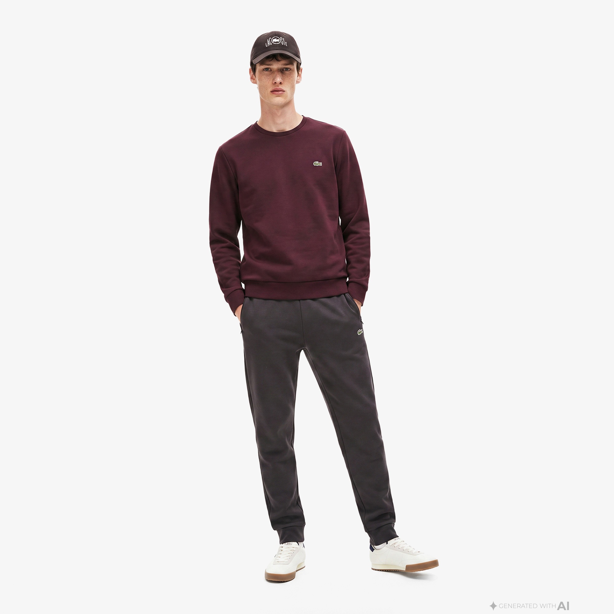 Erkek Slim Fit Kahverengi Eşofman Altı
