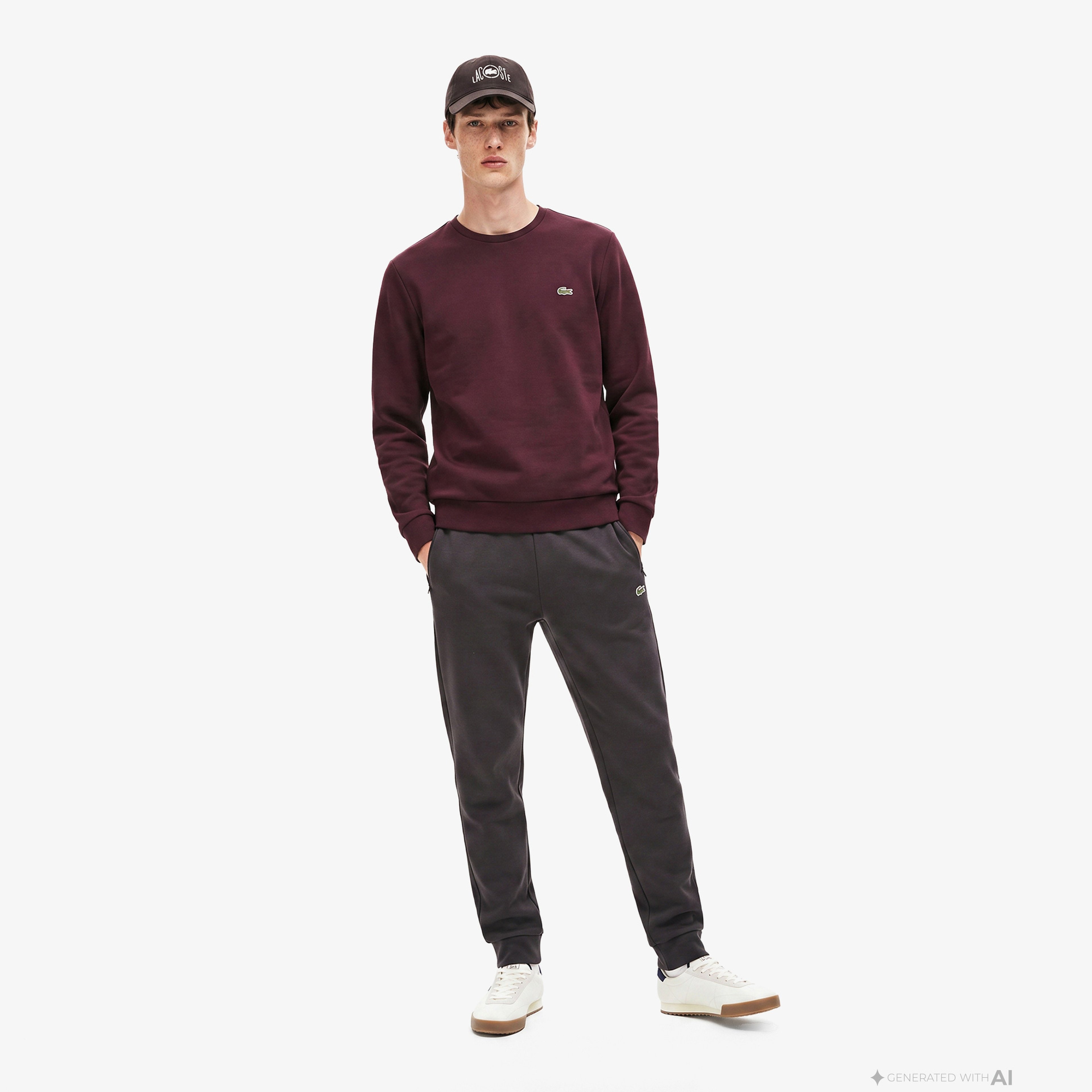 Erkek Slim Fit Kahverengi Eşofman Altı