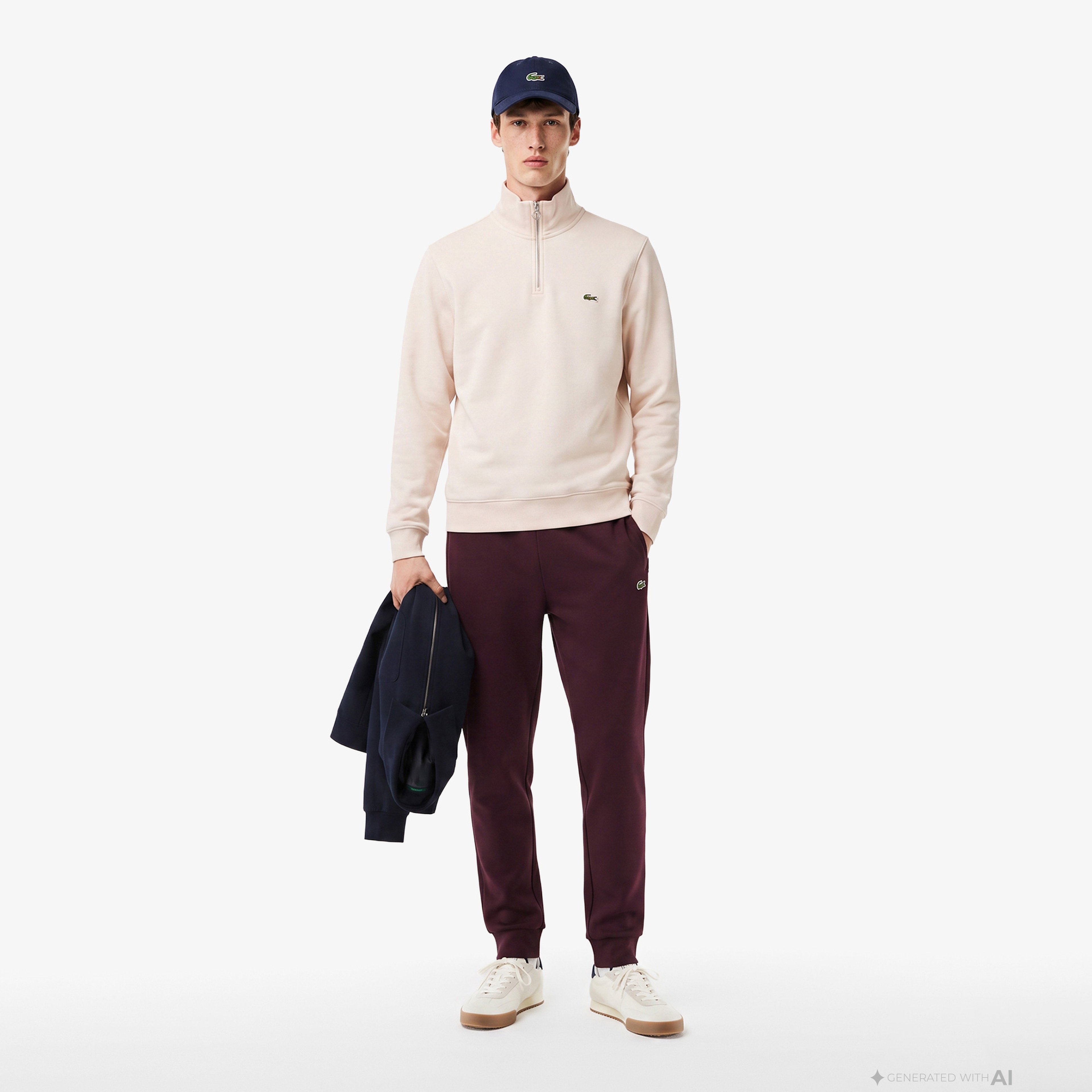 Erkek Slim Fit Bordo Eşofman Altı