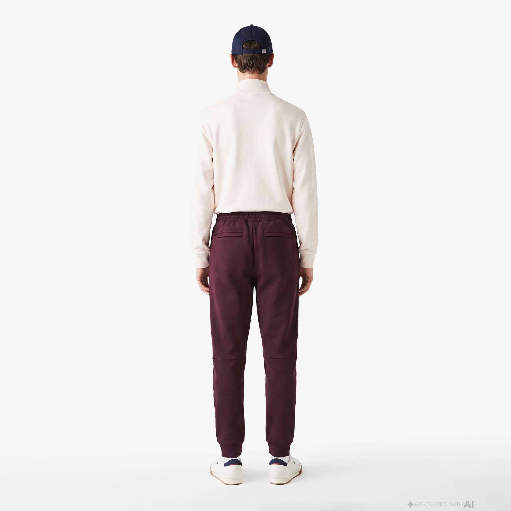 Erkek Slim Fit Bordo Eşofman Altı