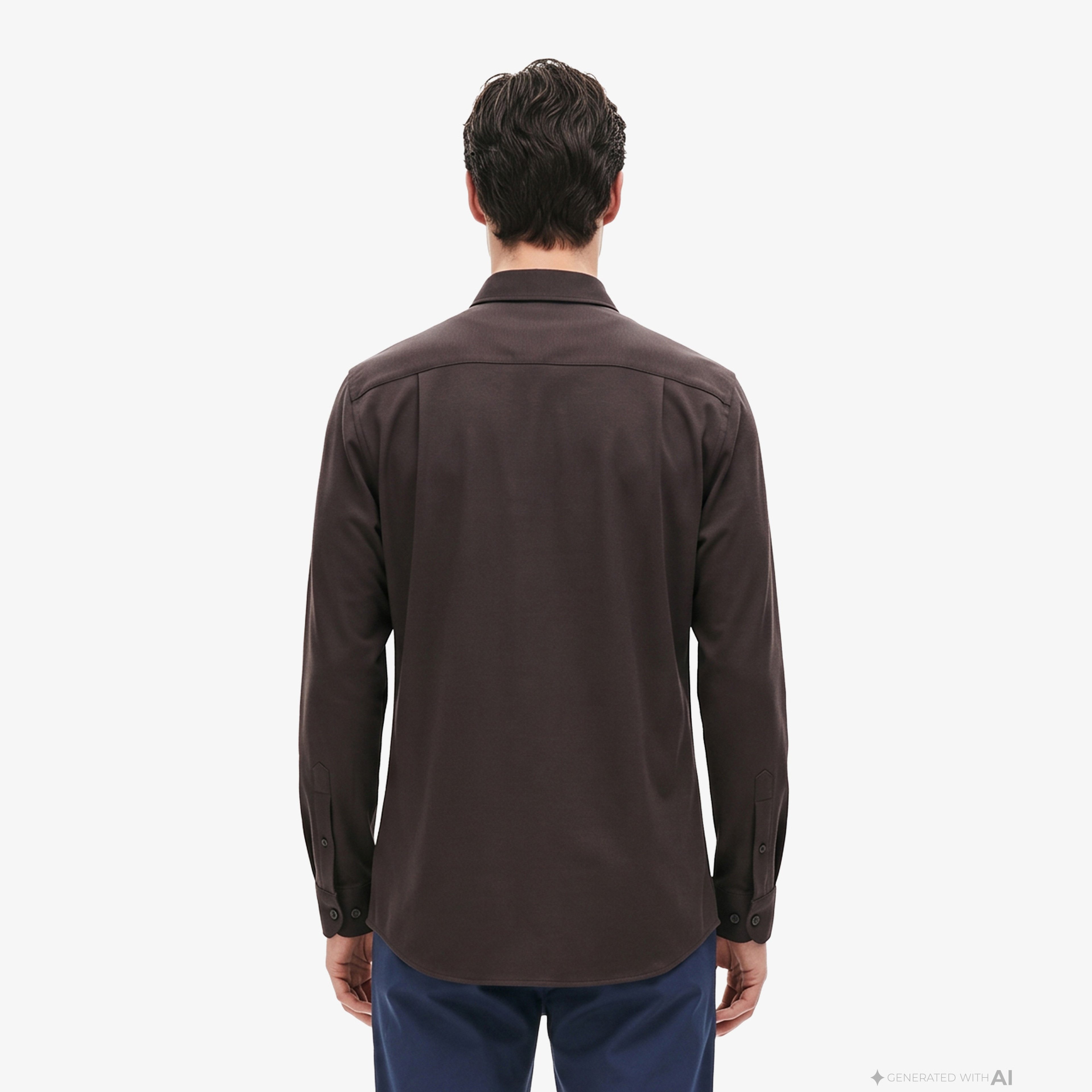Erkek Slim Fit Kahverengi Gömlek Erkek Slim Fit Kahverengi Gömlek