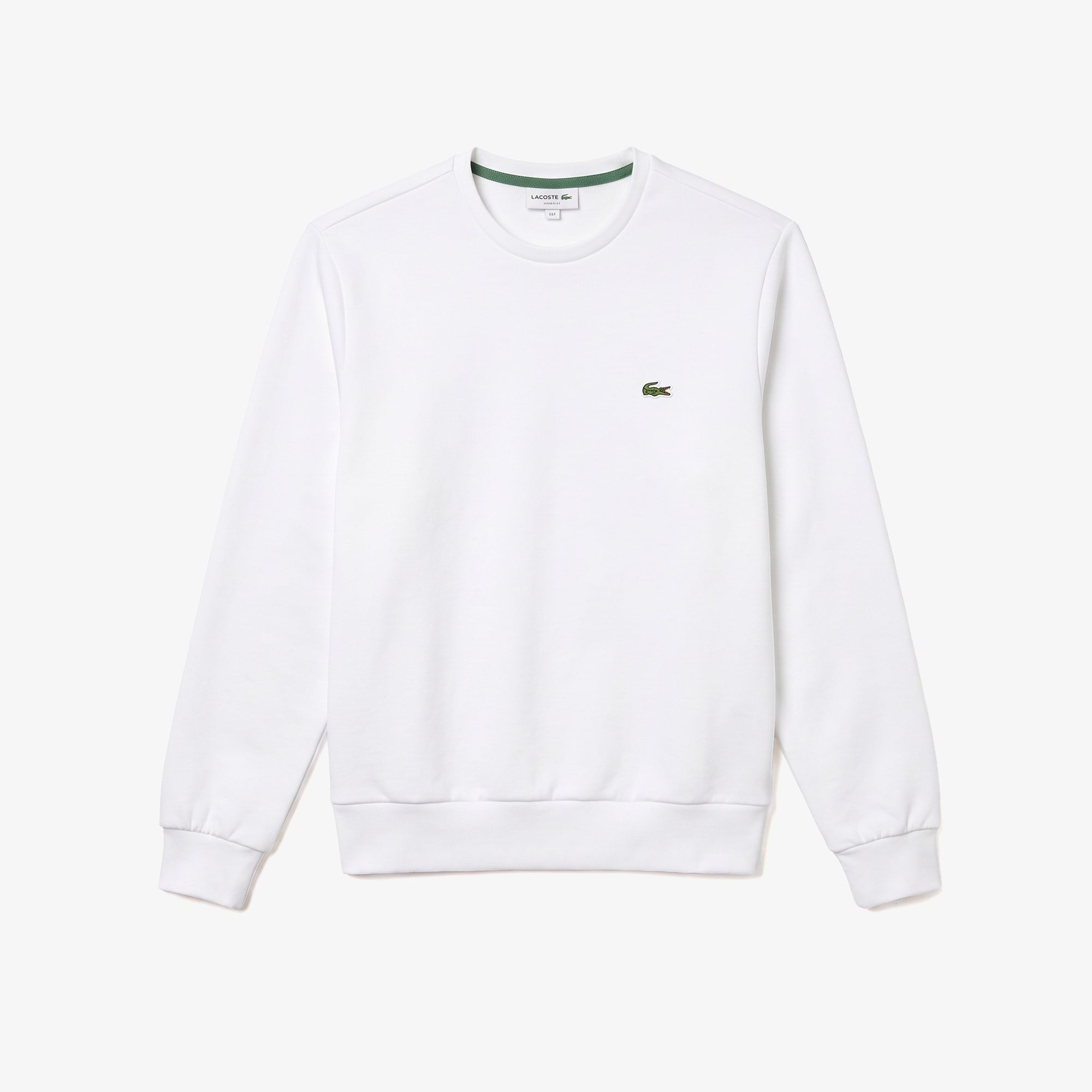 Erkek Classic Fit Bisiklet Yaka Beyaz Sweatshirt