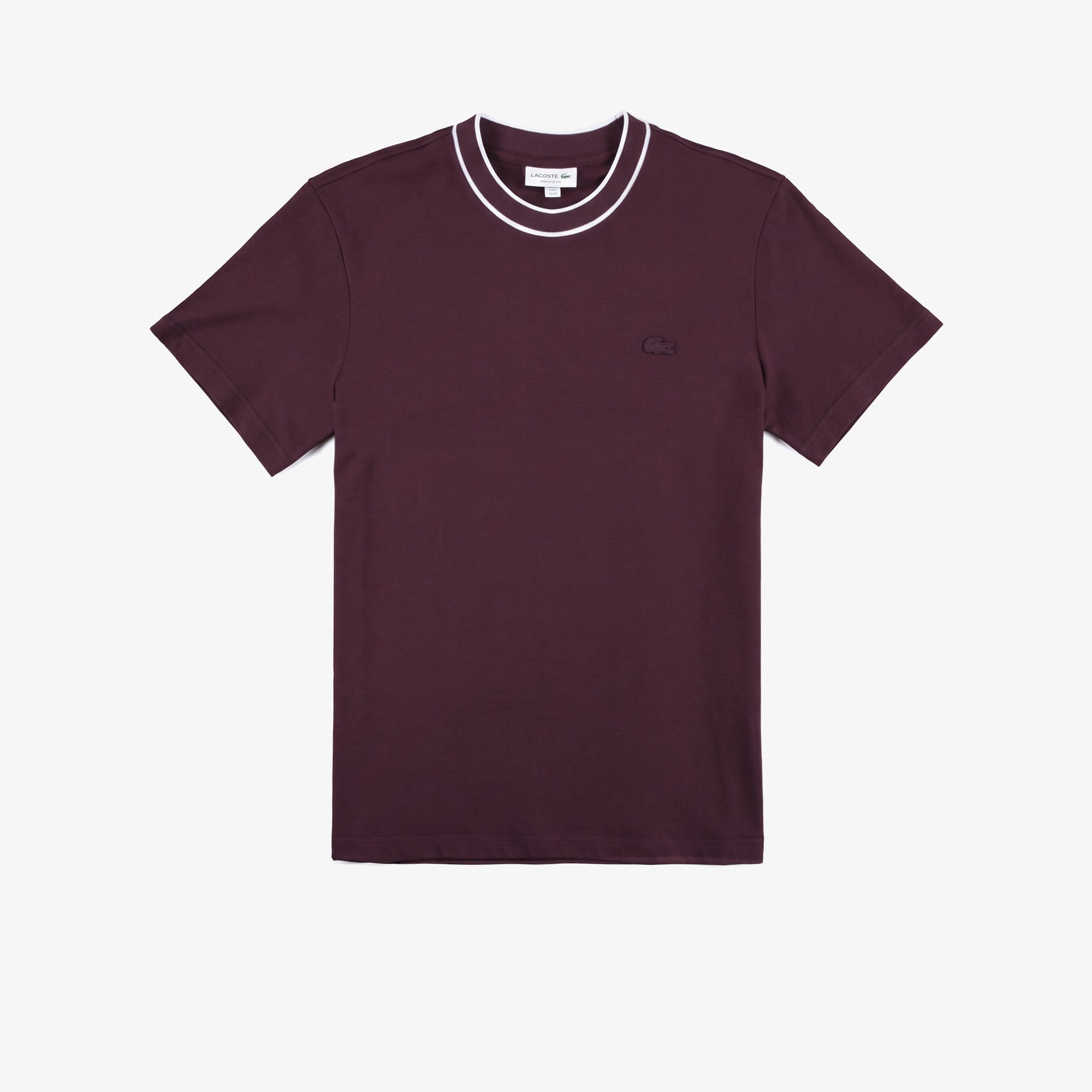 Erkek Regular Fit Bisiklet Yaka Bordo T-Shirt