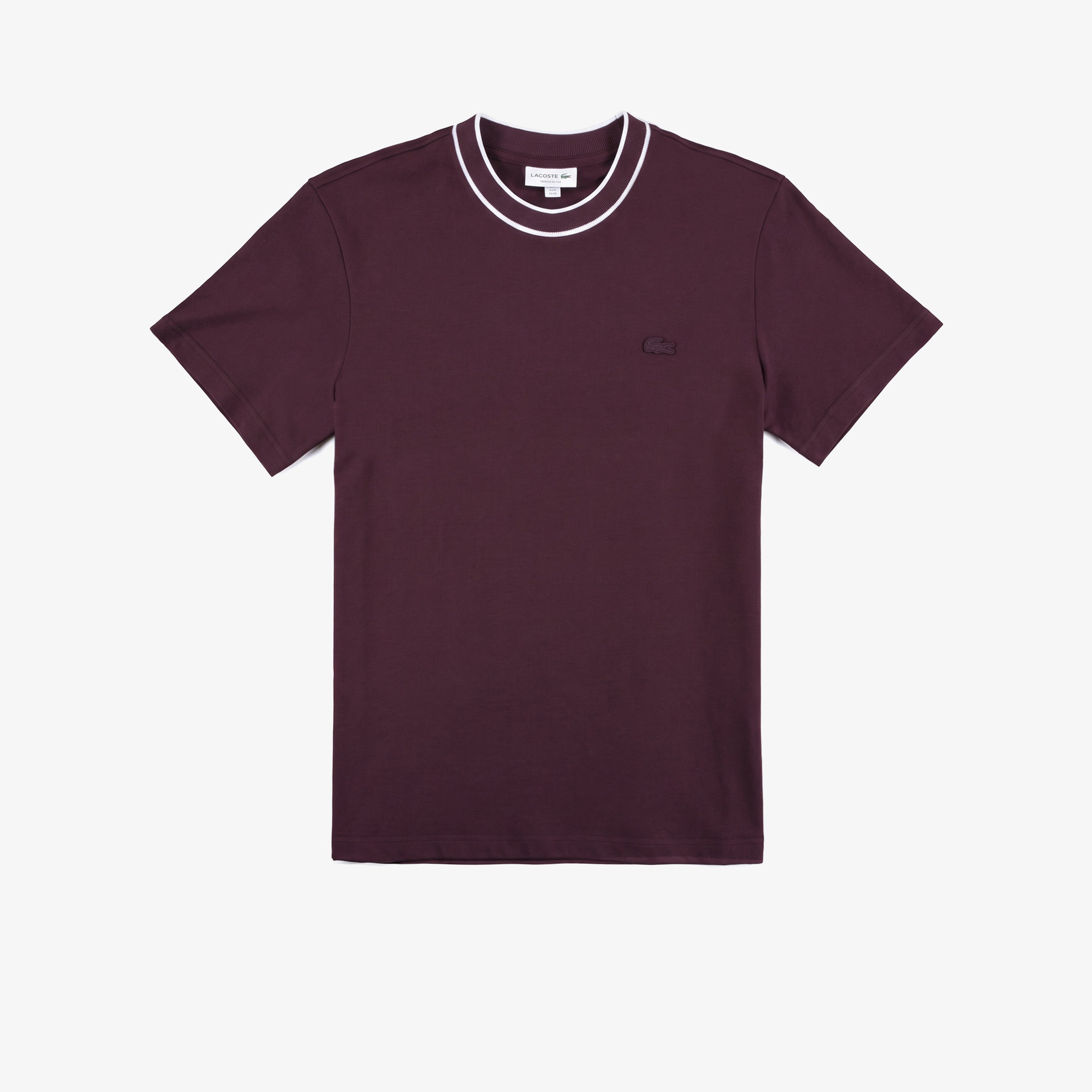 Erkek Regular Fit Bisiklet Yaka Bordo T-Shirt