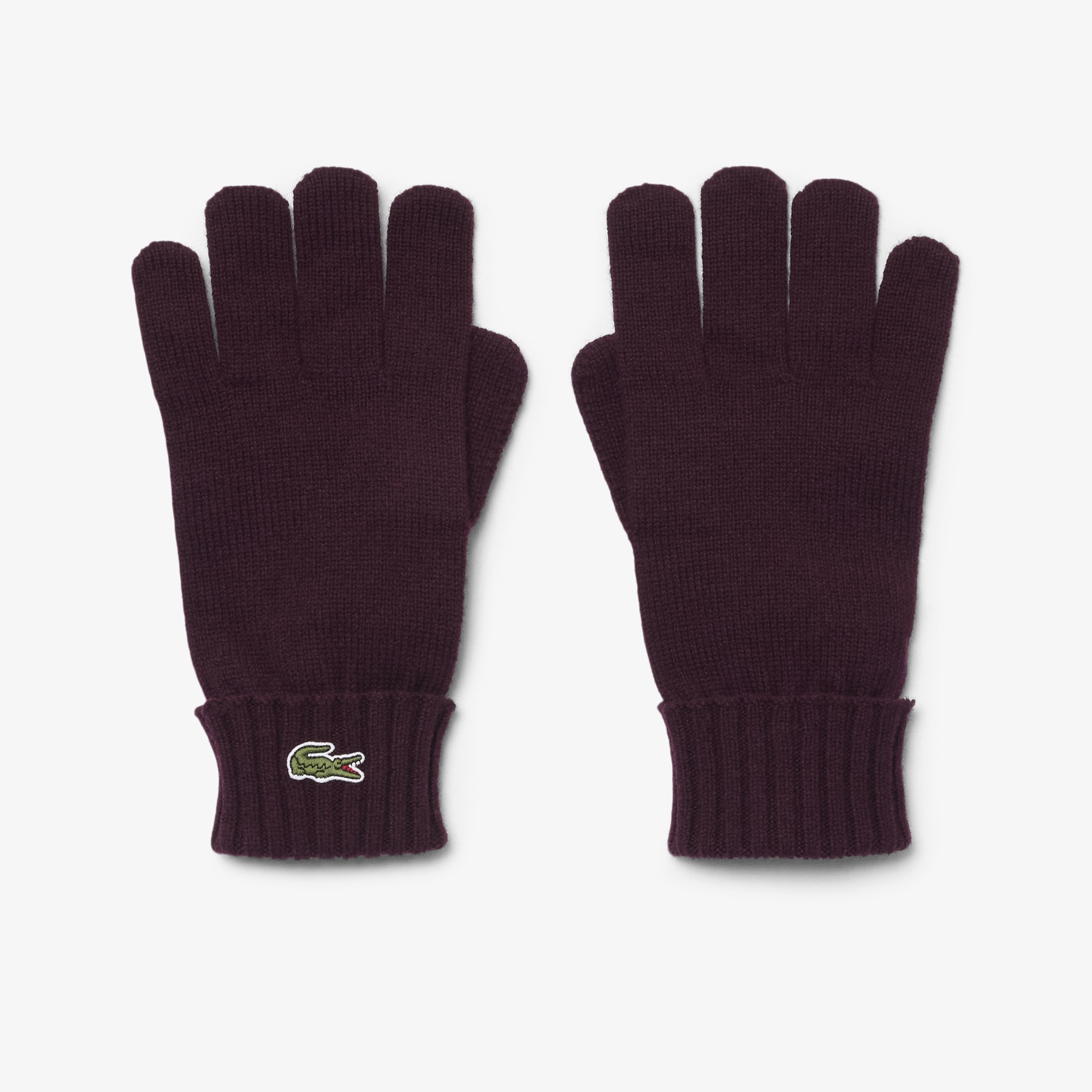 Unisex Yün Bordo Eldiven