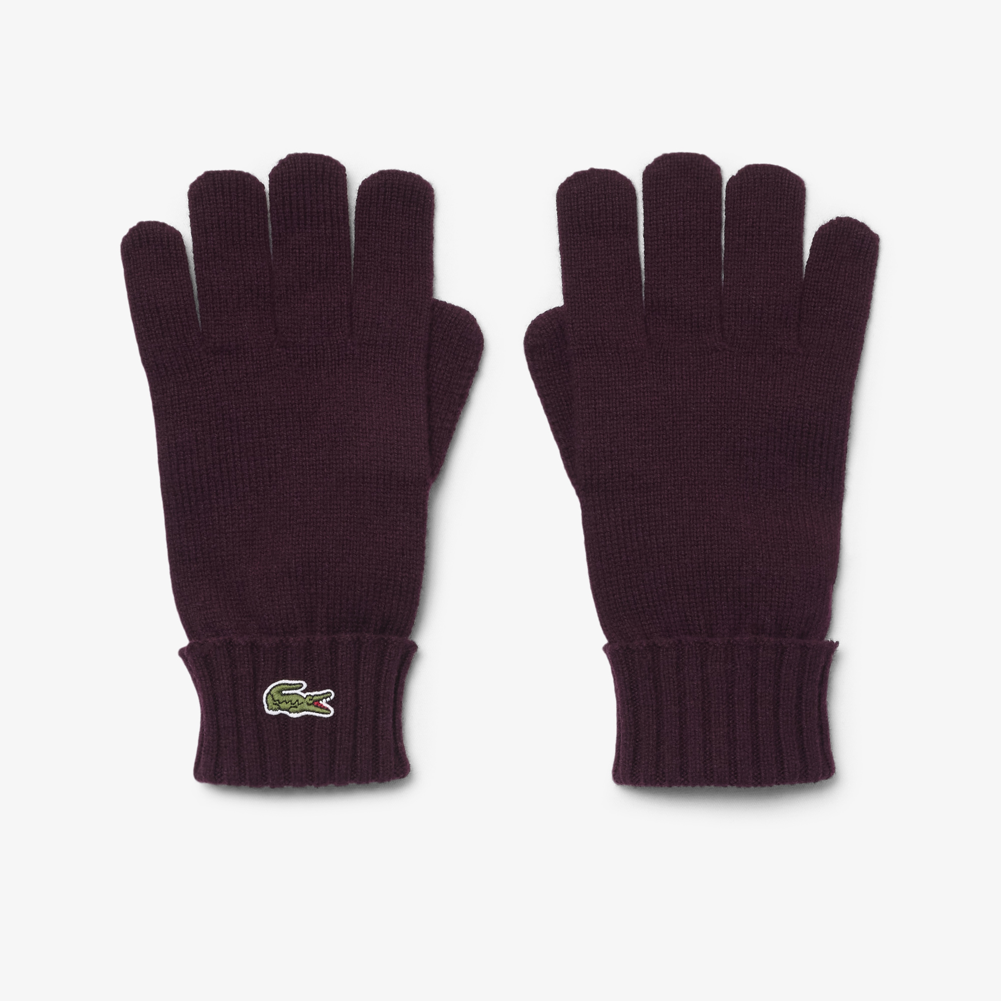 Unisex Yün Bordo Eldiven