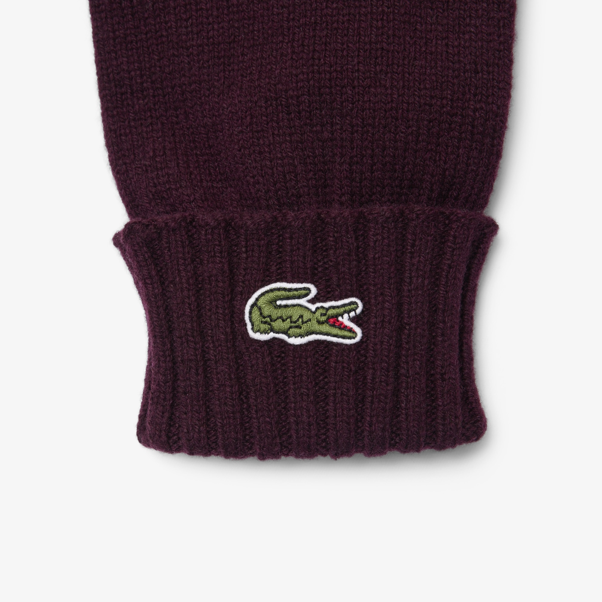 Unisex Yün Bordo Eldiven