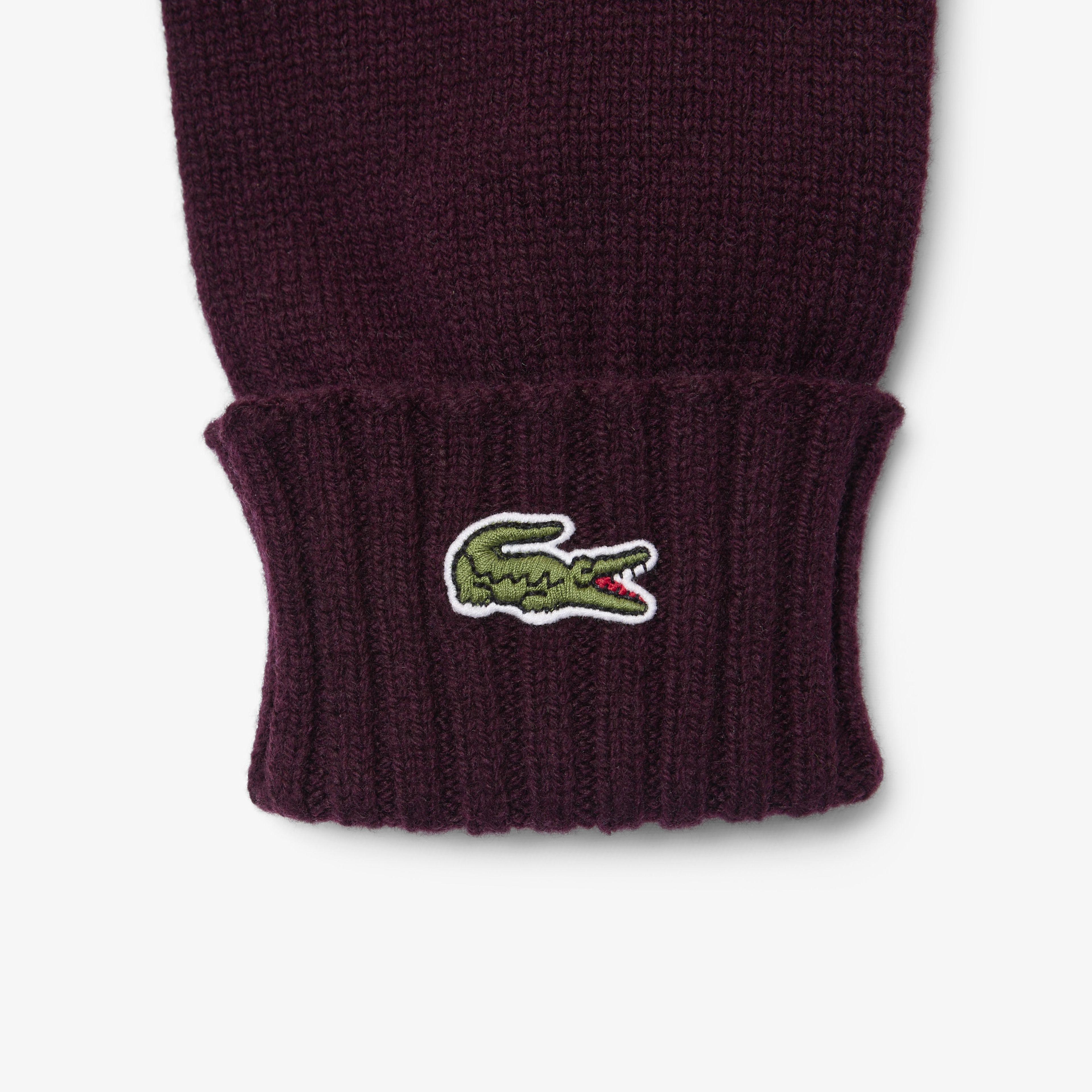 Unisex Yün Bordo Eldiven