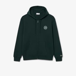 Erkek Classic Fit Kapüşonlu Koyu Yeşil Sweatshirt Yeşil