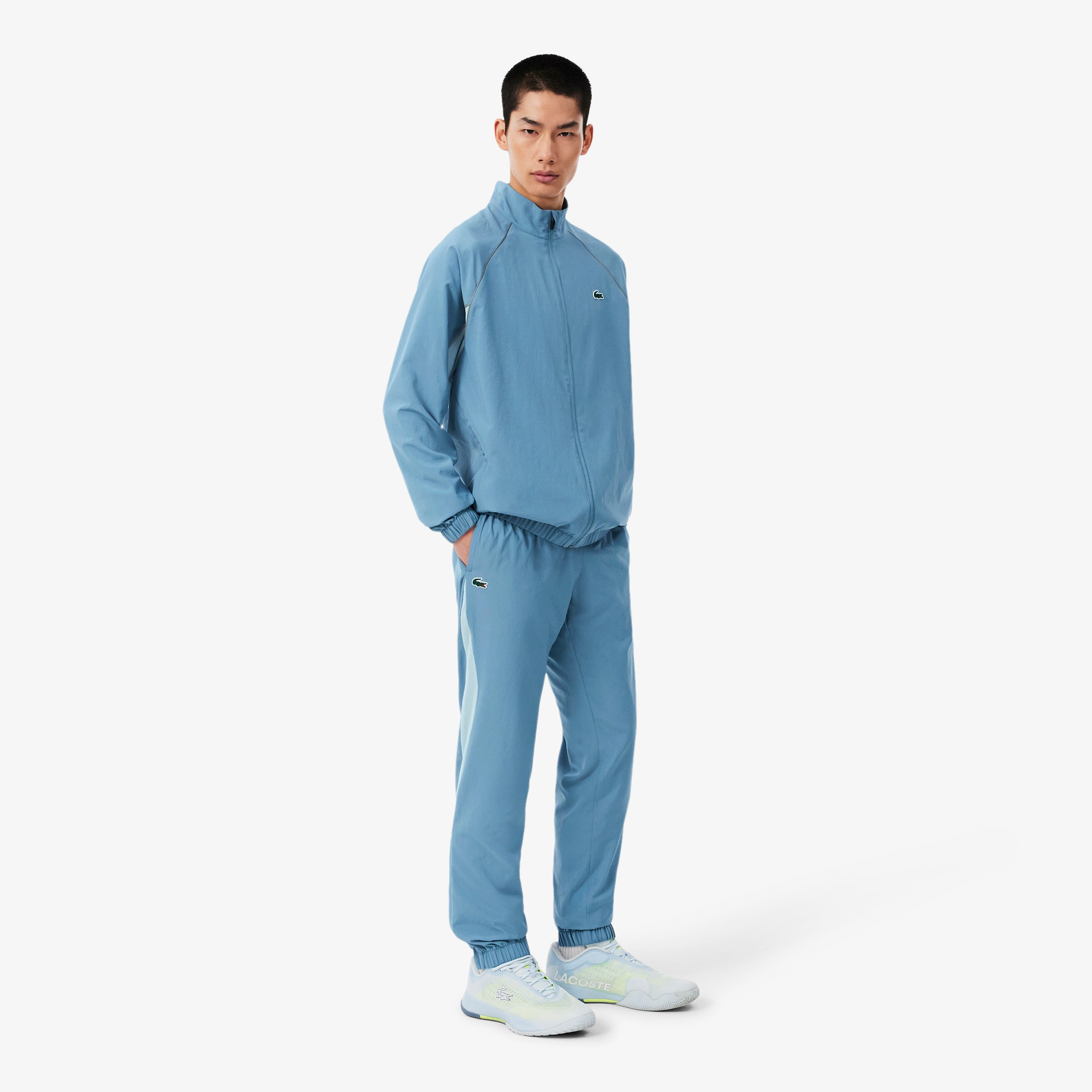 Erkek Regular Fit Uzun Kollu Fermuarlı Mavi Eşofman Takımı Erkek Regular Fit Uzun Kollu Fermuarlı Mavi Eşofman Takımı