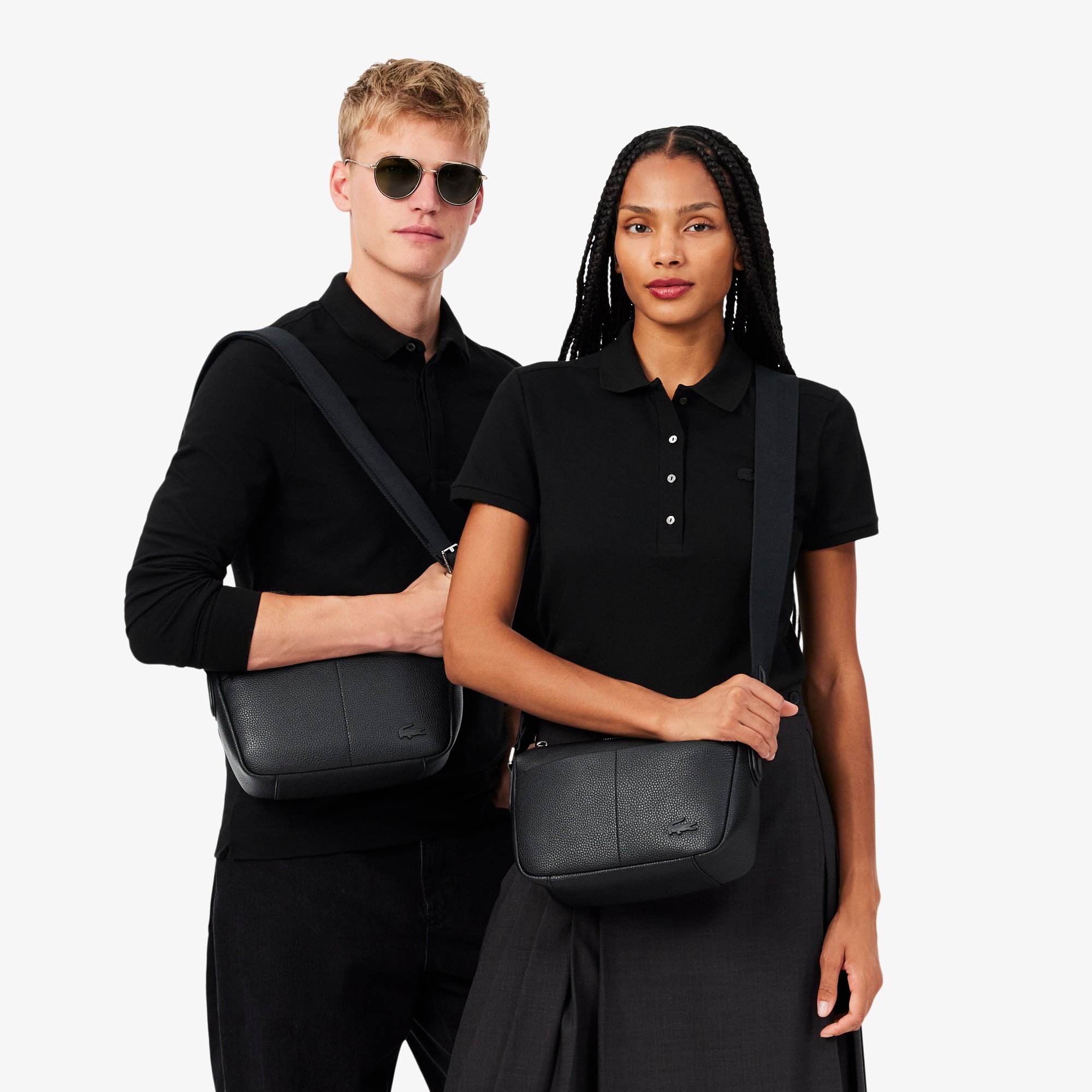 Magnus Unisex Deri Siyah Postacı Çantası