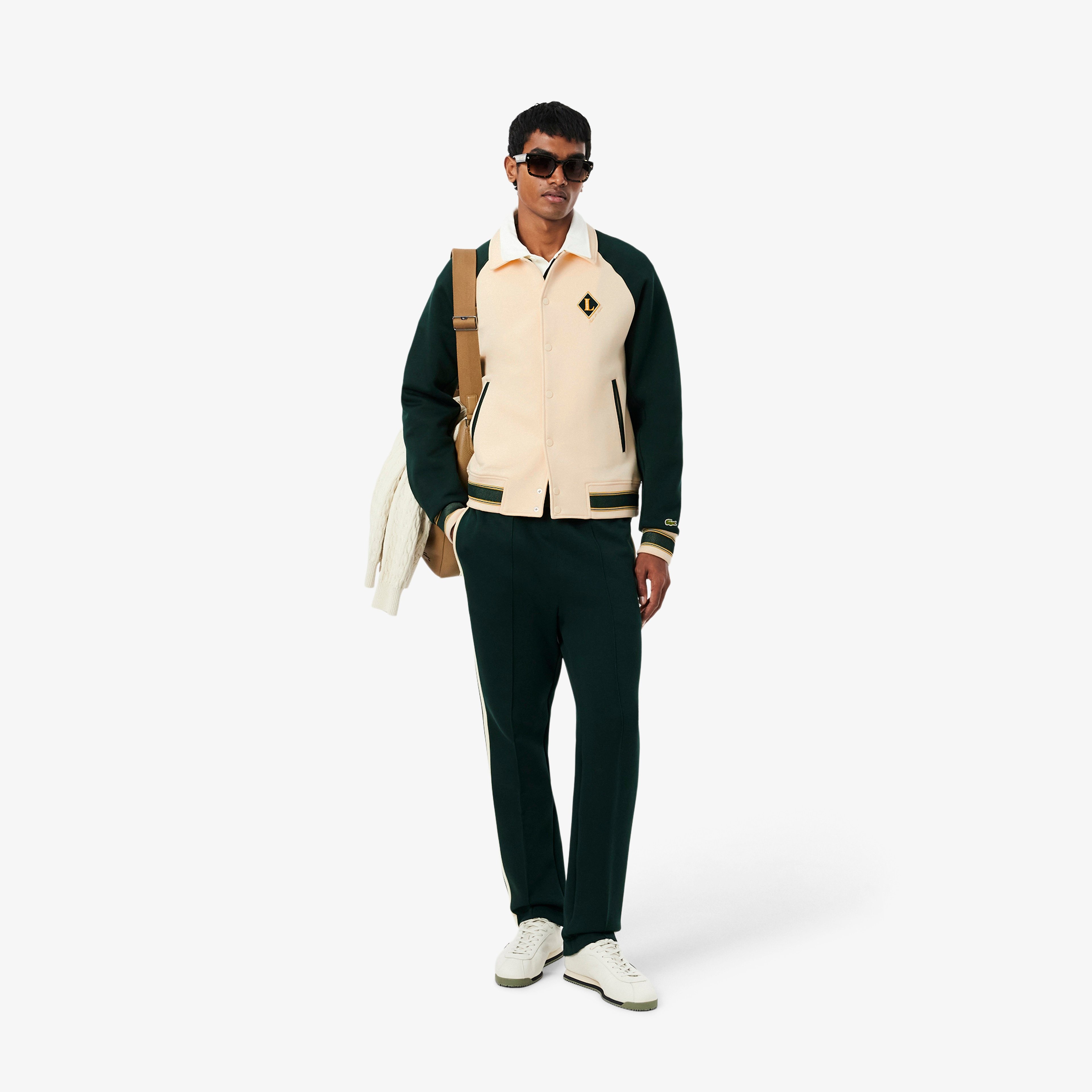 Erkek Classic Fit Renk Bloklu Bej Ceket Erkek Classic Fit Renk Bloklu Bej Ceket