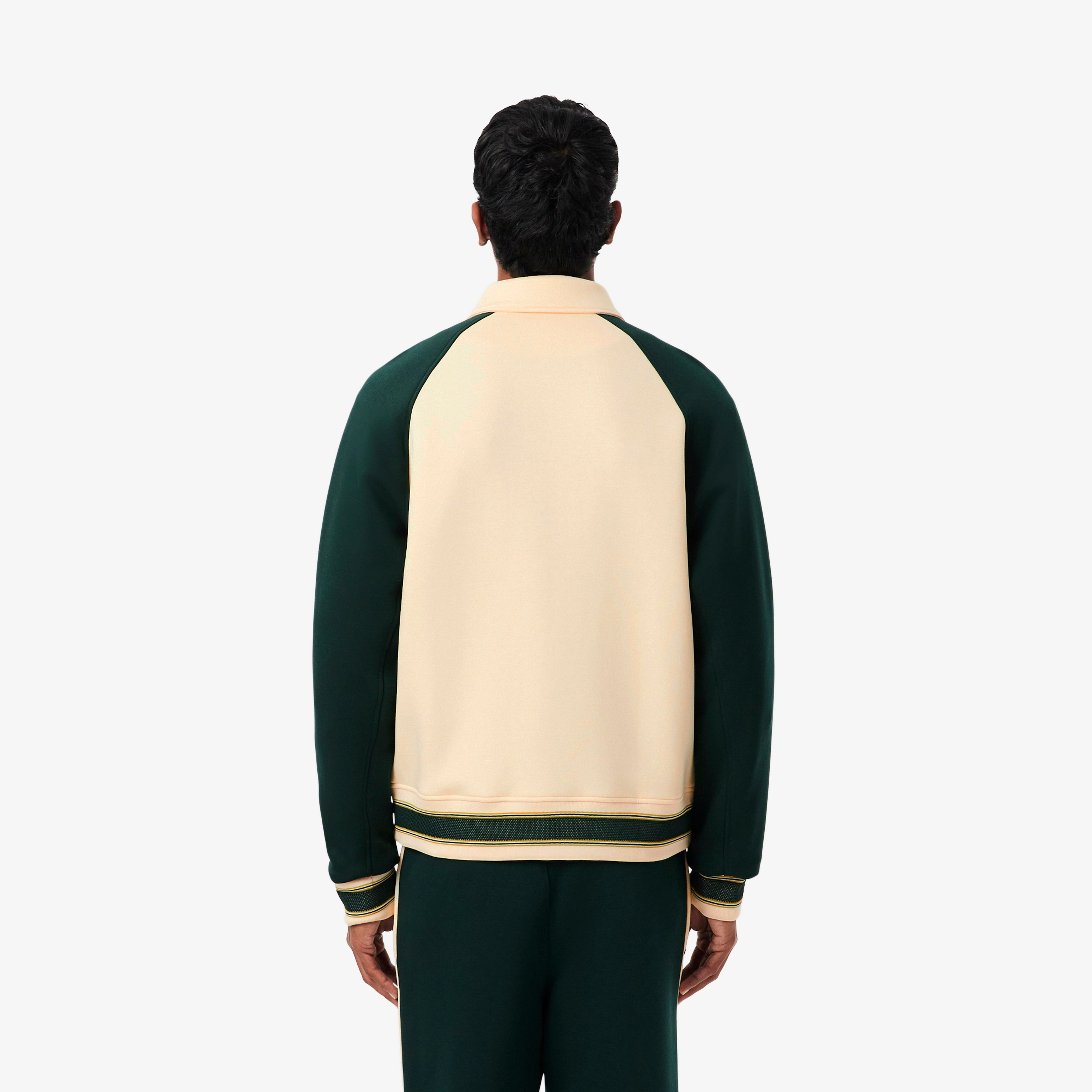 Erkek Classic Fit Renk Bloklu Bej Ceket Erkek Classic Fit Renk Bloklu Bej Ceket