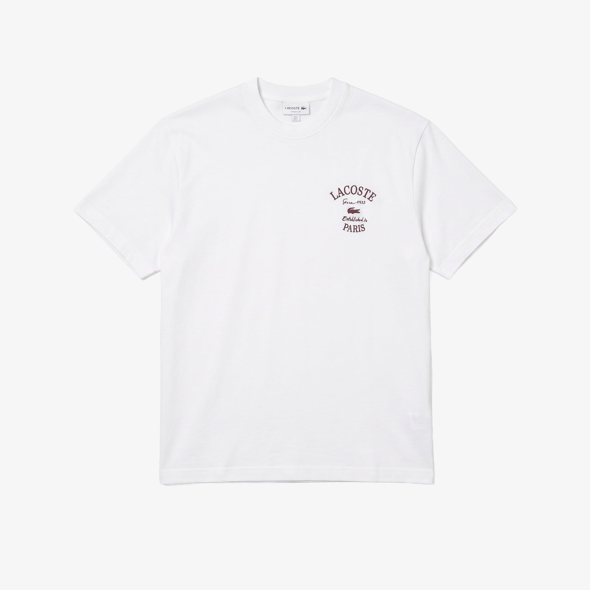 Erkek Classic Fit Bisiklet Yaka Beyaz T-Shirt