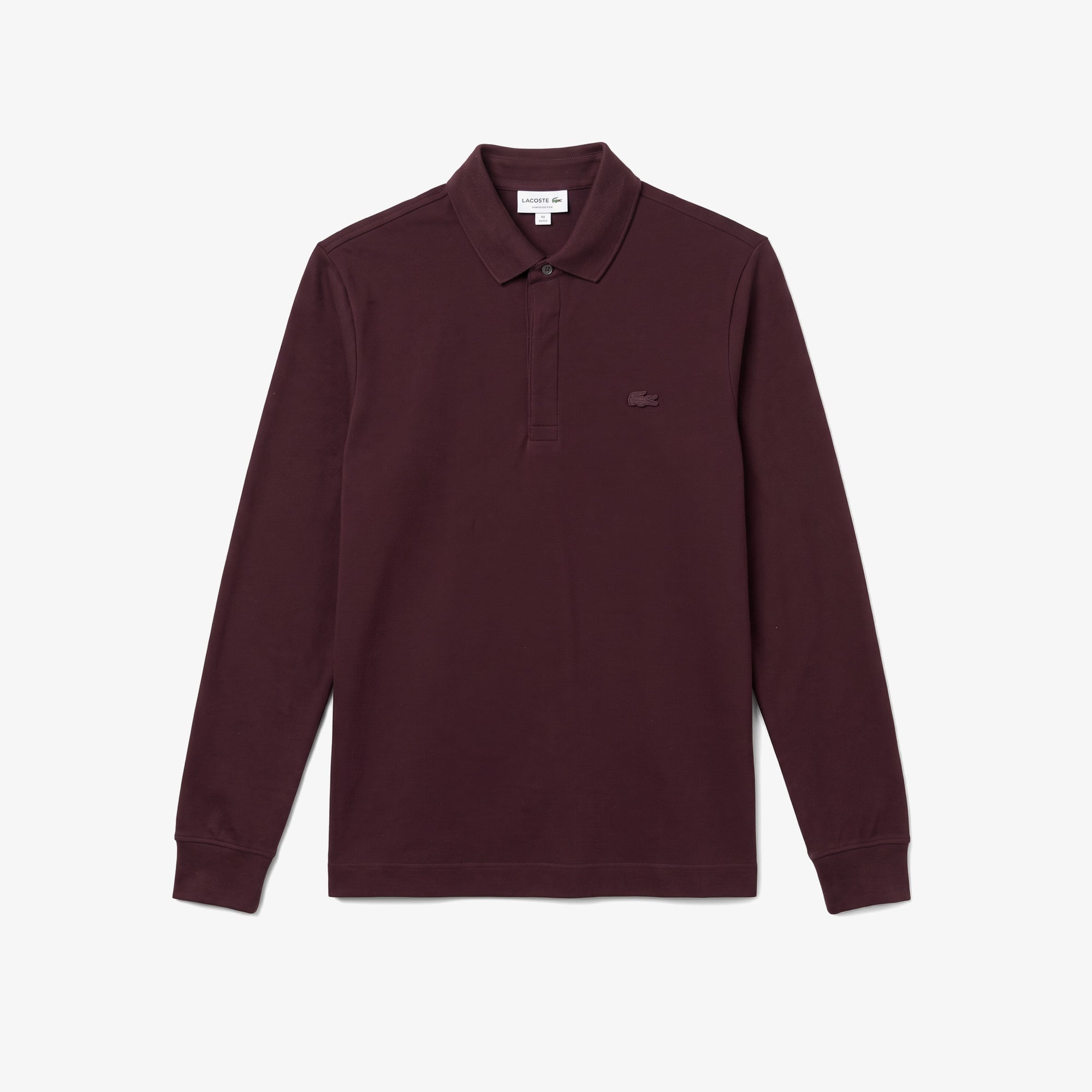 Erkek Regular Fit Uzun Kollu Bordo Paris Polo