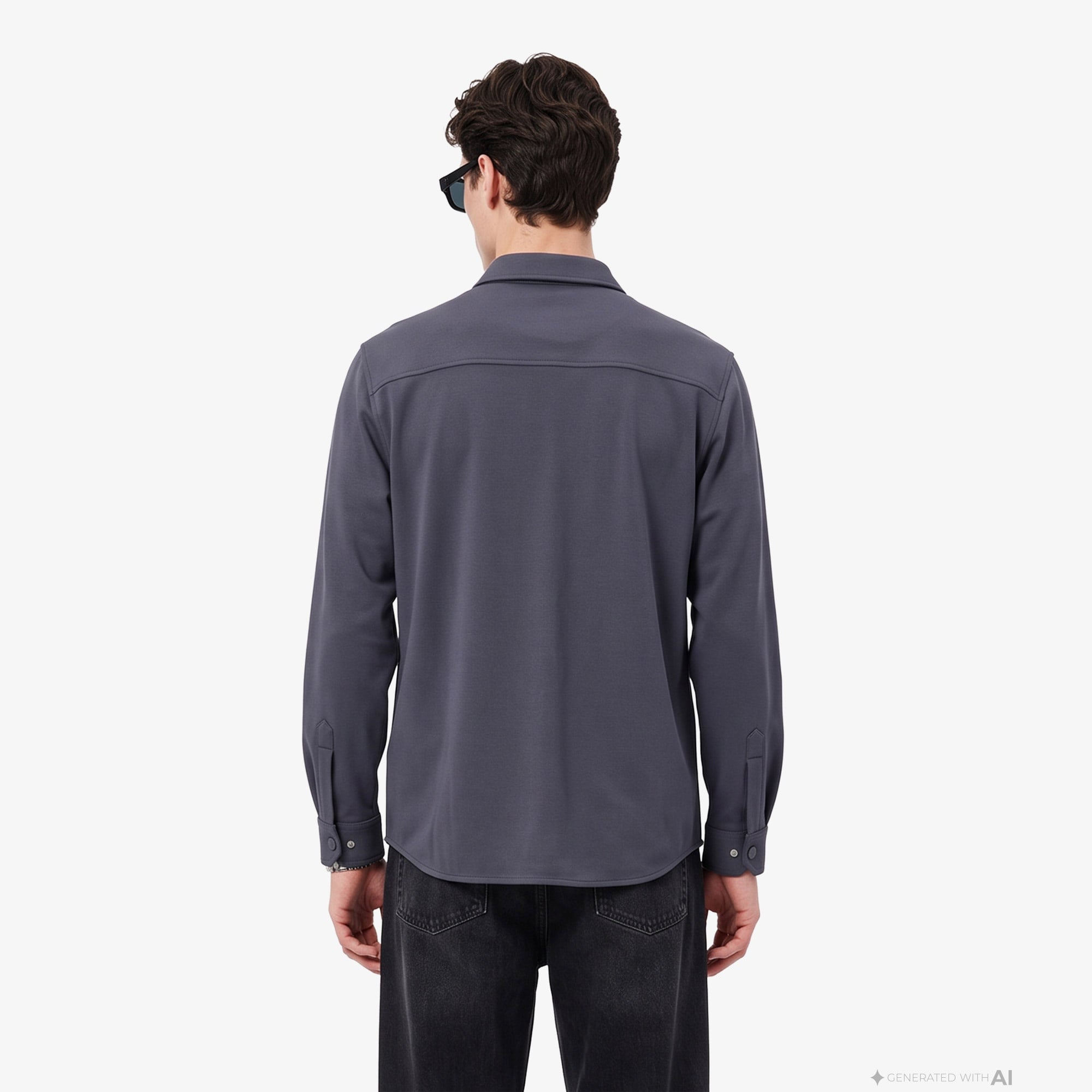 Erkek Regular Fit Koyu Gri Gömlek