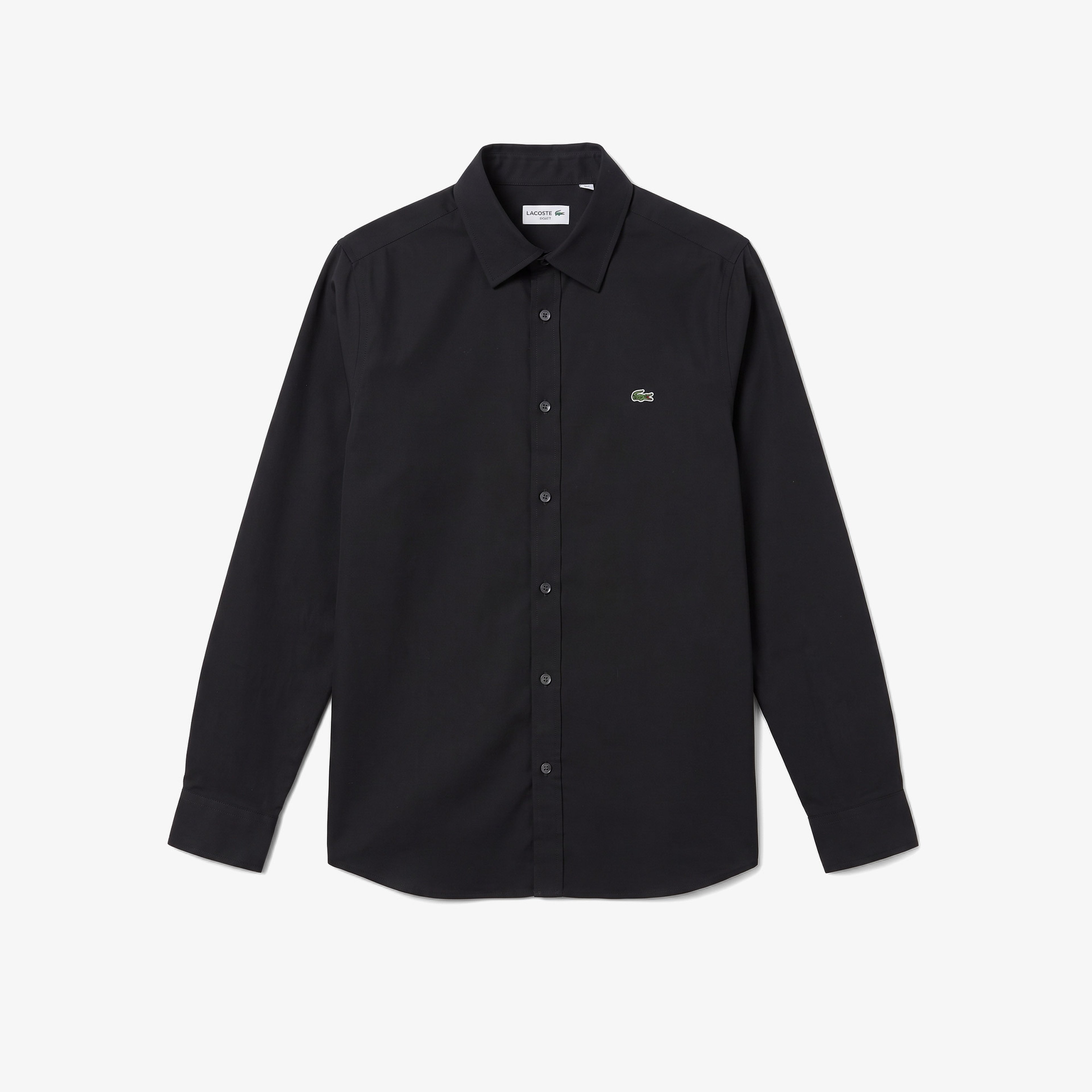 Erkek Slim Fit Siyah Gömlek