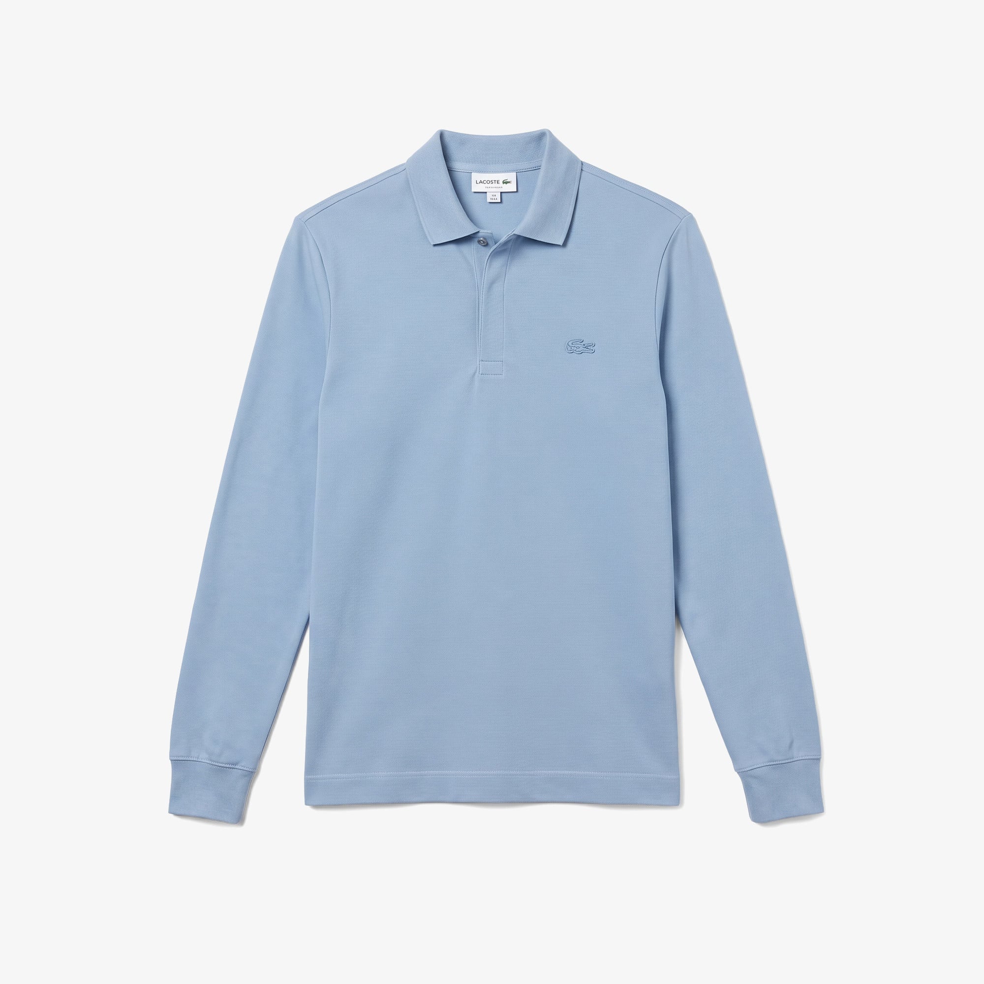 Erkek Regular Fit Uzun Kollu Mavi Paris Polo