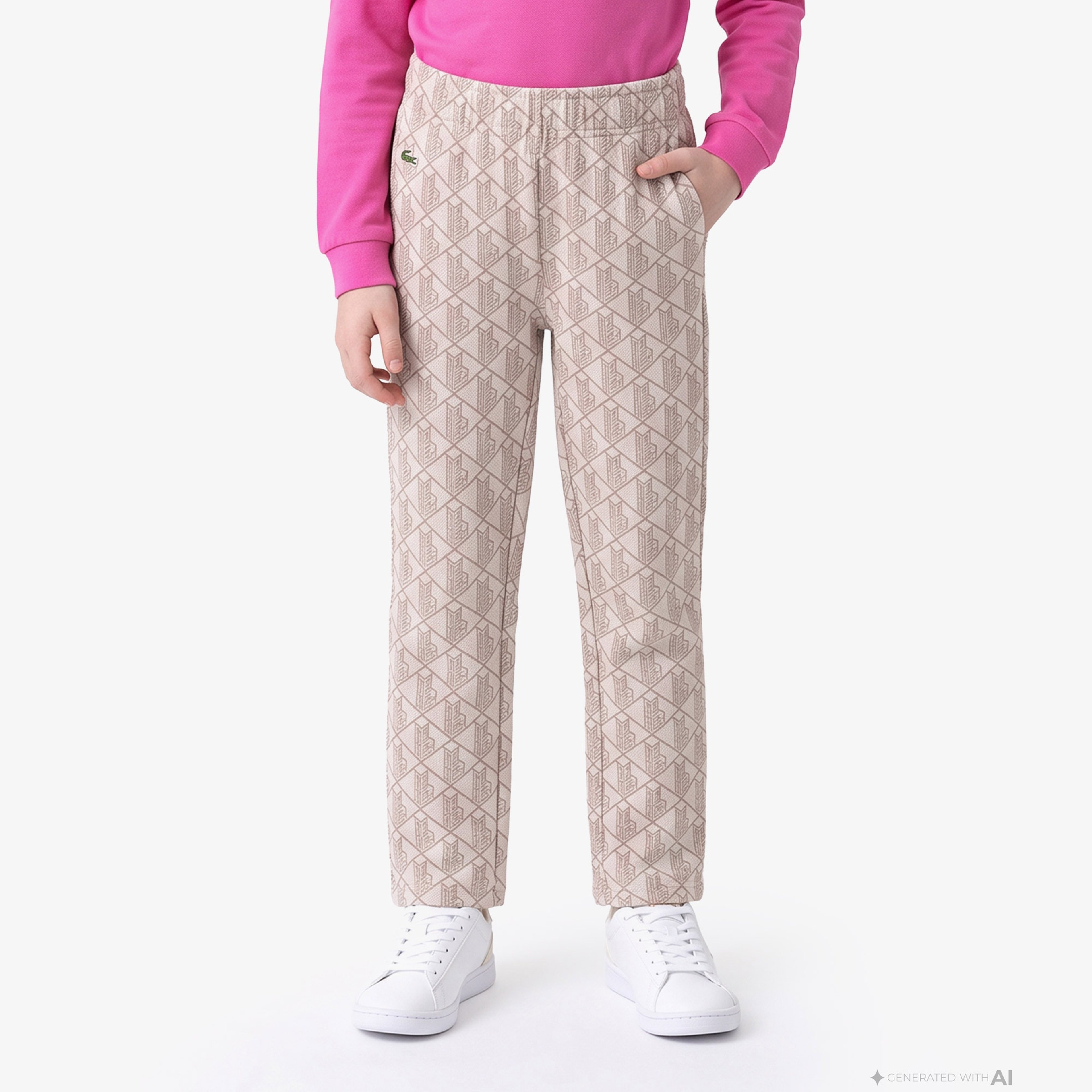 Kız Çocuk Monogram Açık Pembe Eşofman Altı Kız Çocuk Monogram Açık Pembe Eşofman Altı