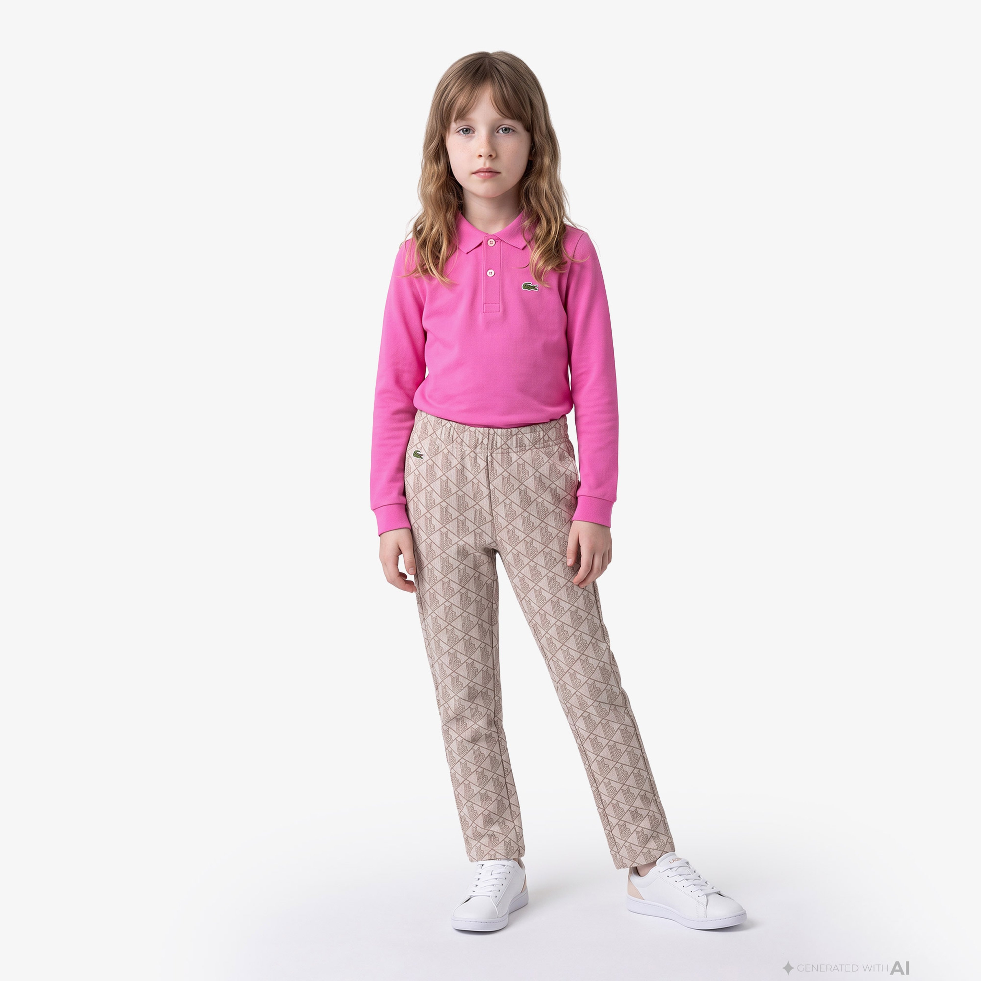 Kız Çocuk Monogram Açık Pembe Eşofman Altı Kız Çocuk Monogram Açık Pembe Eşofman Altı