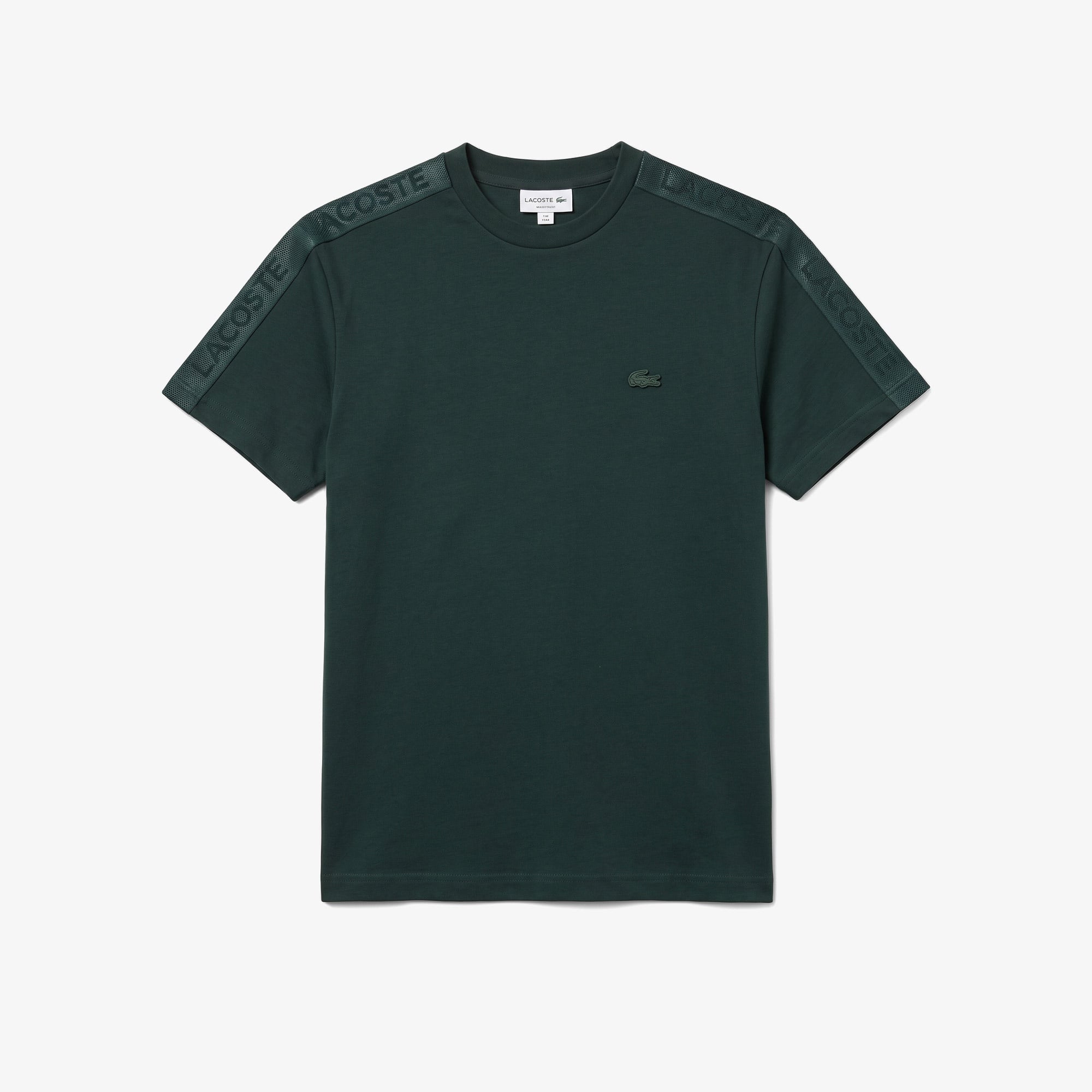 Erkek Relaxed Fit Bisiklet Yaka Koyu Yeşil T-Shirt