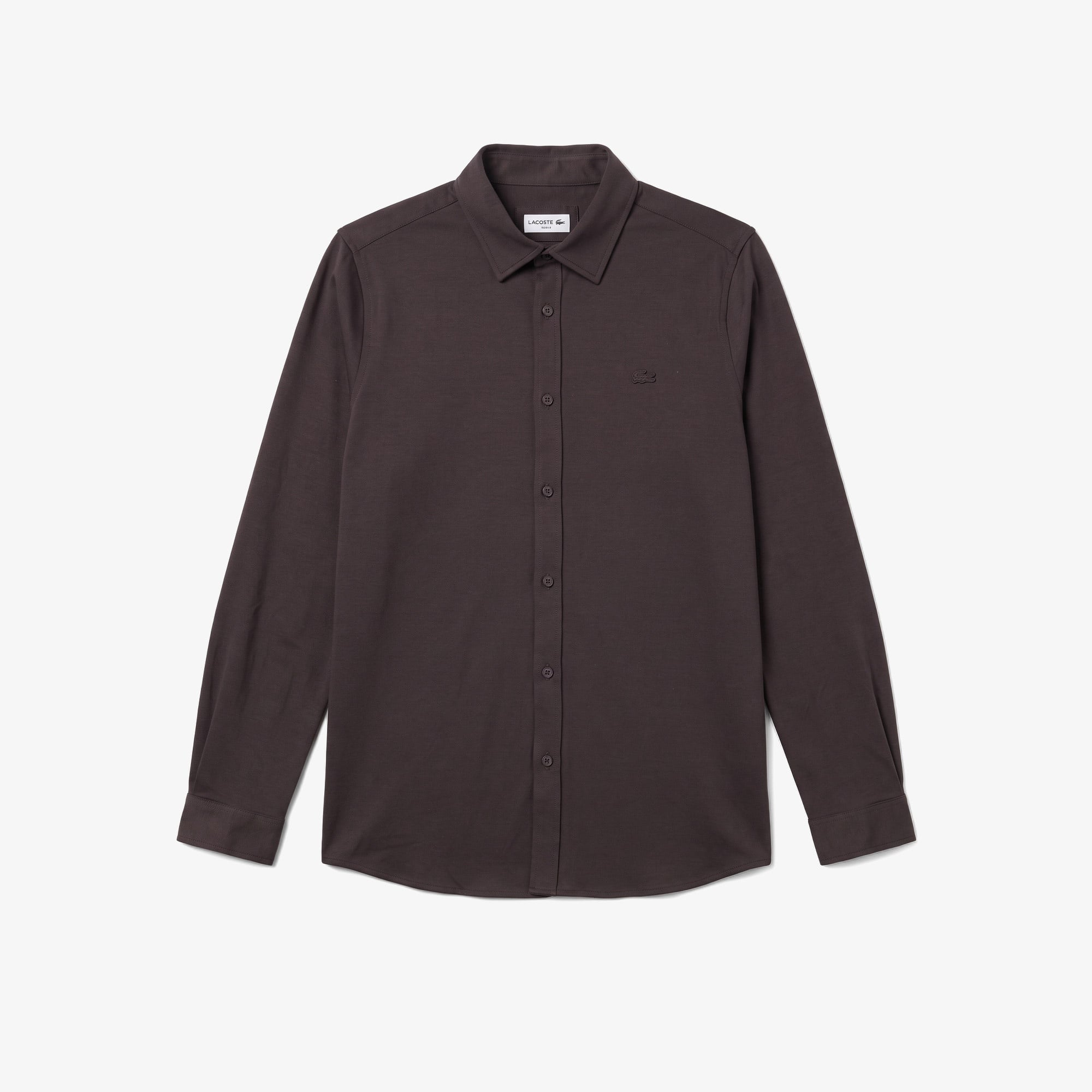 Erkek Slim Fit Kahverengi Gömlek