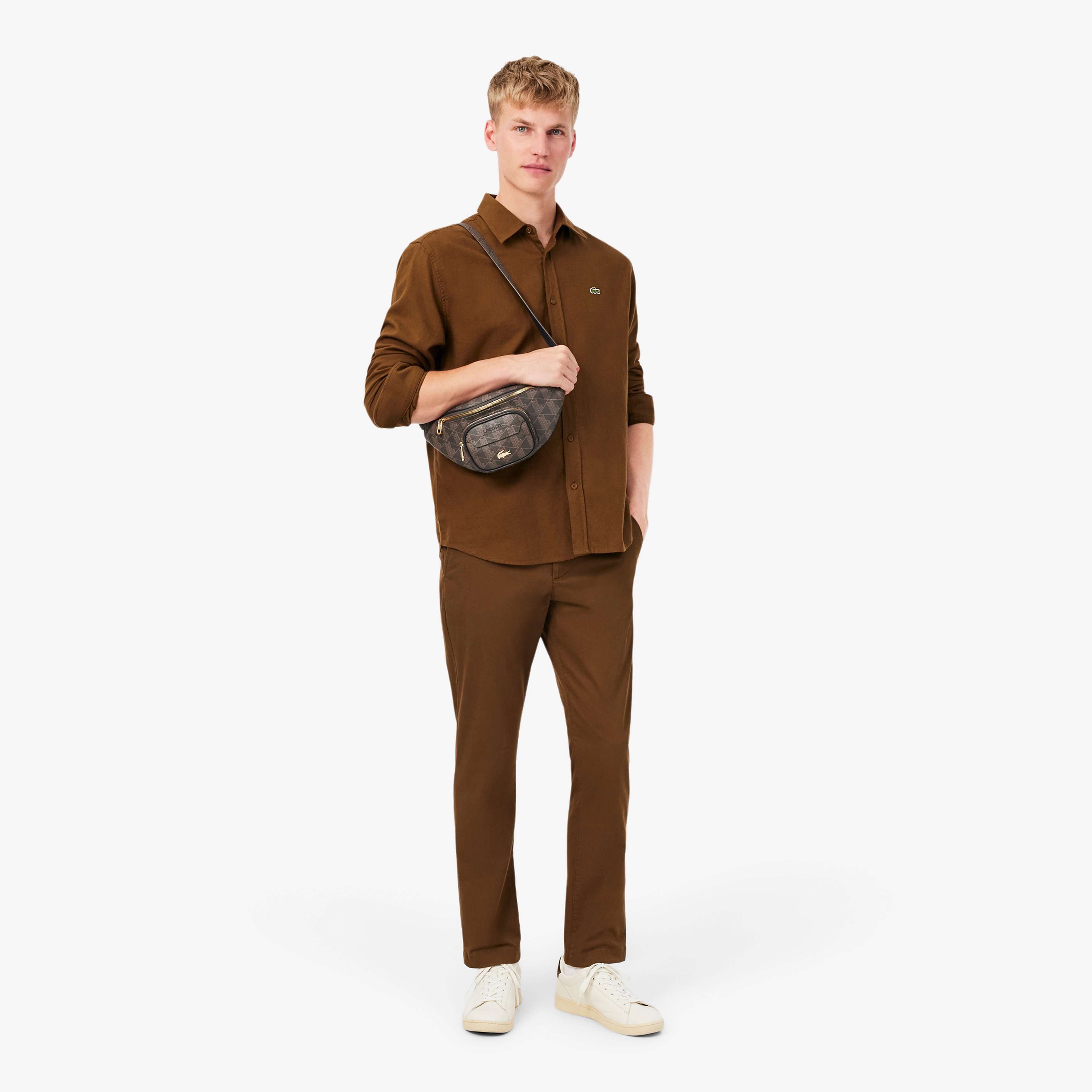 The Blend Unisex Monogram Kahverengi Bel Çantası