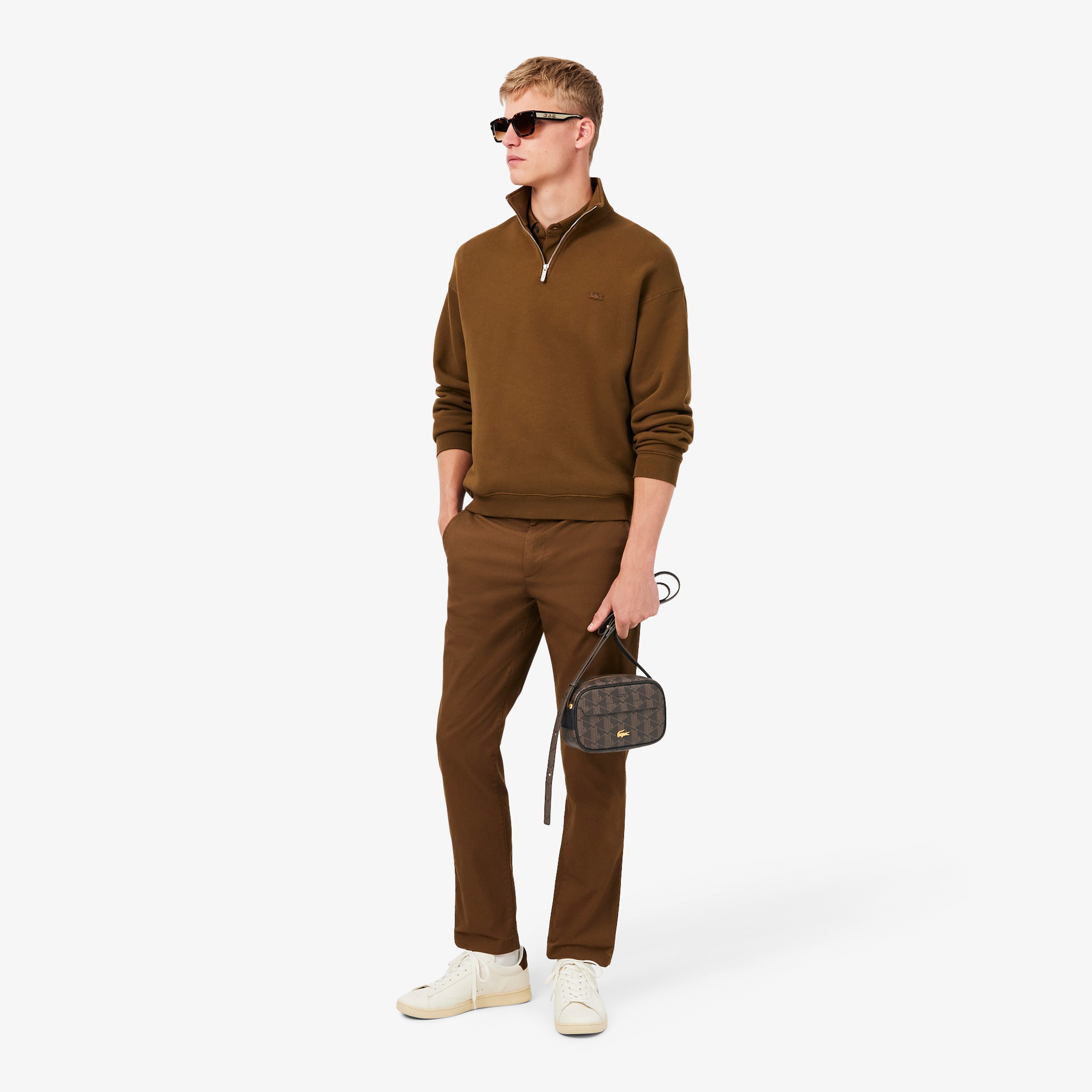 The Blend Unisex Monogram Kahverengi Postacı Çantası