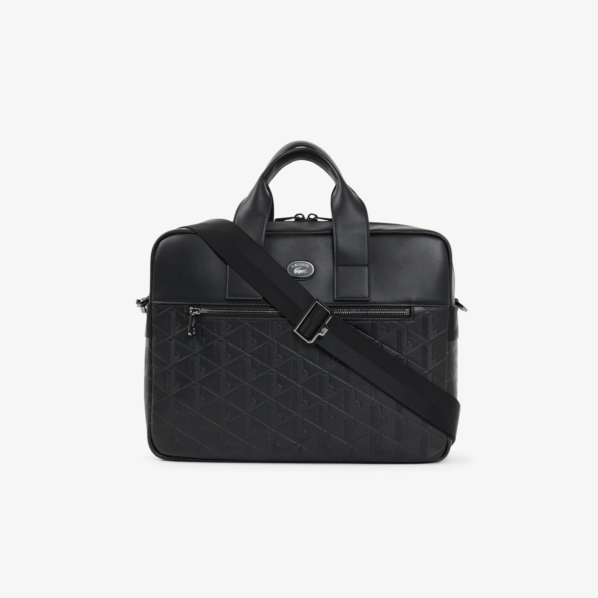 Erkek Monogram Siyah Laptop Çantası