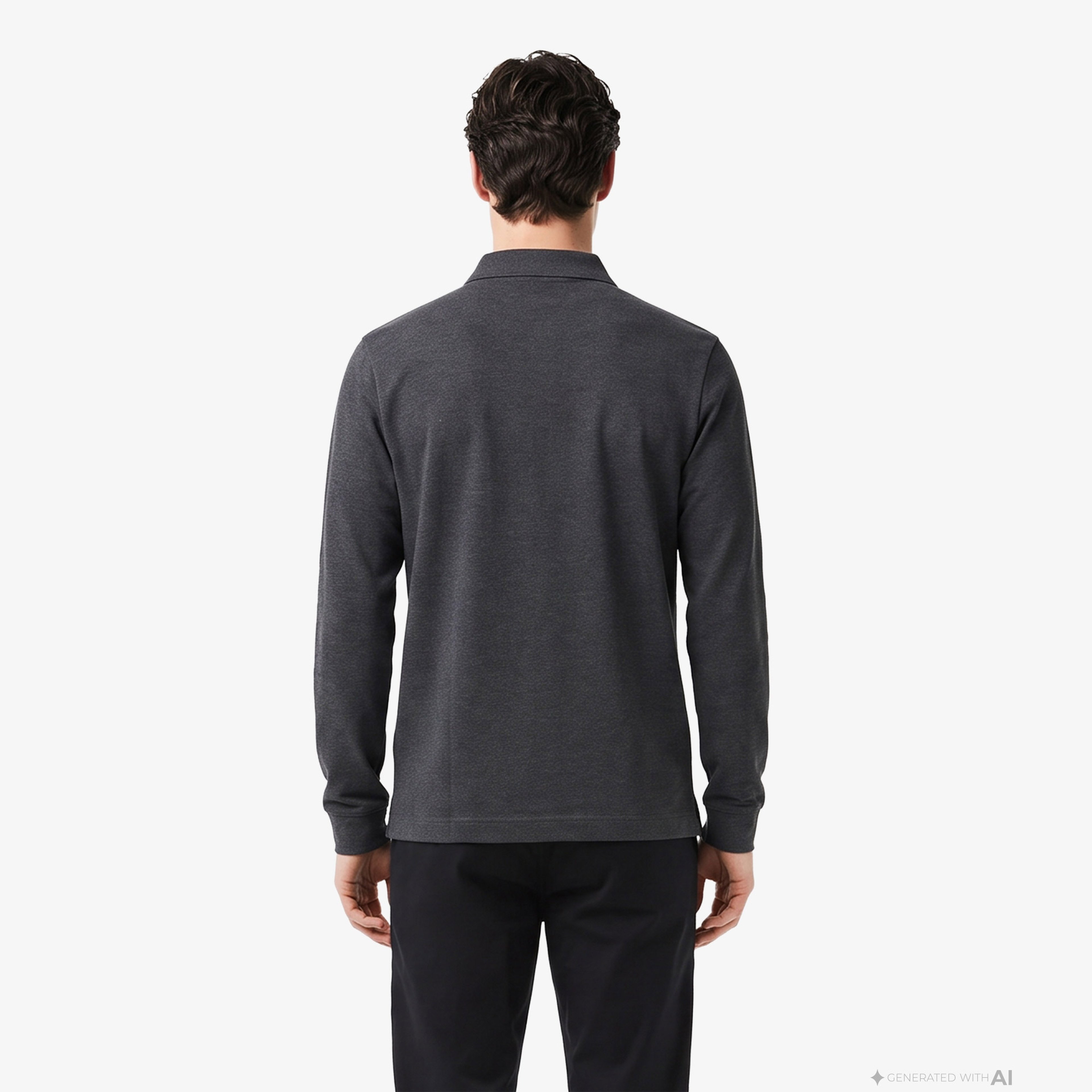Erkek Regular Fit Uzun Kollu Gri Paris Polo Erkek Regular Fit Uzun Kollu Gri Paris Polo