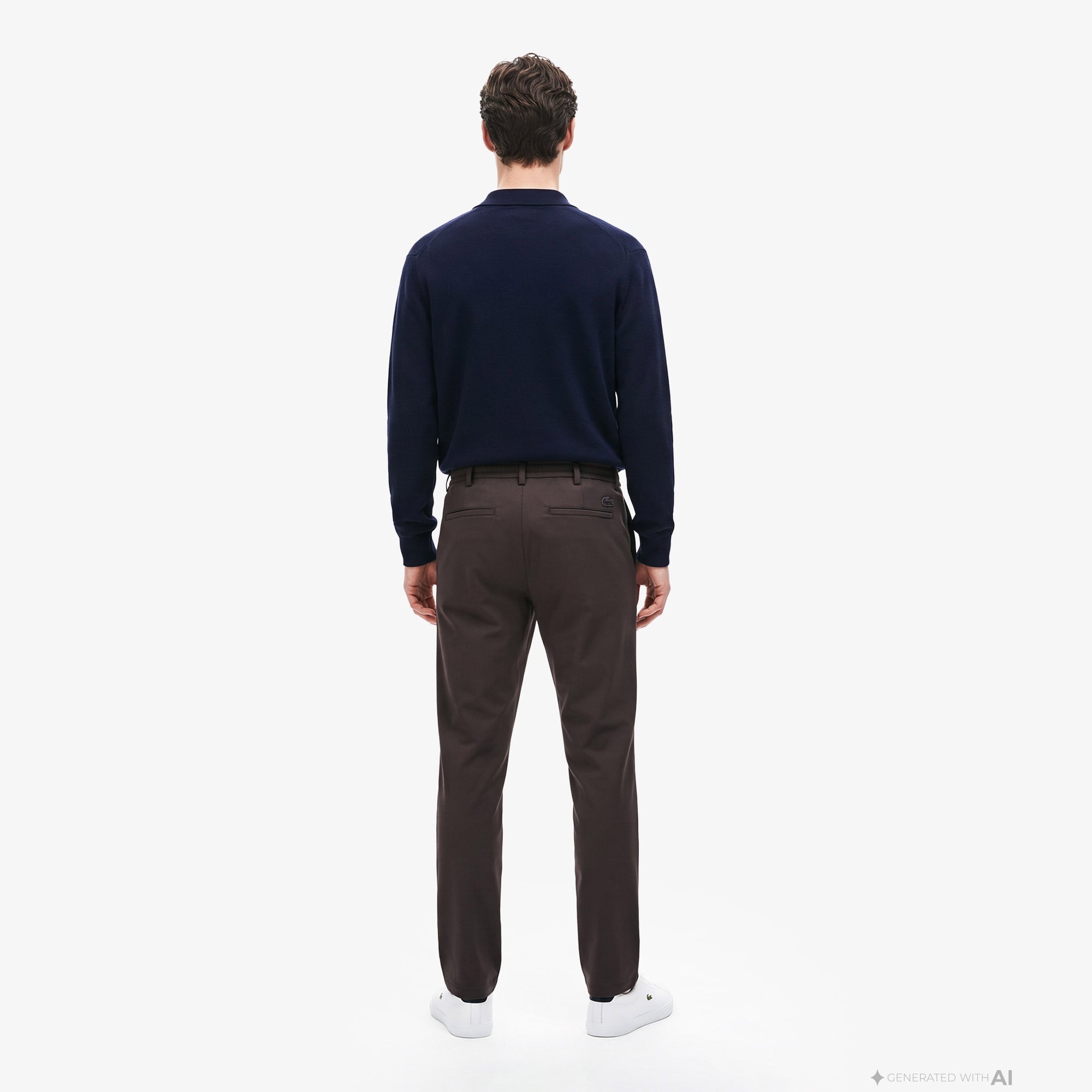 Erkek Slim Fit Kahverengi Pantolon