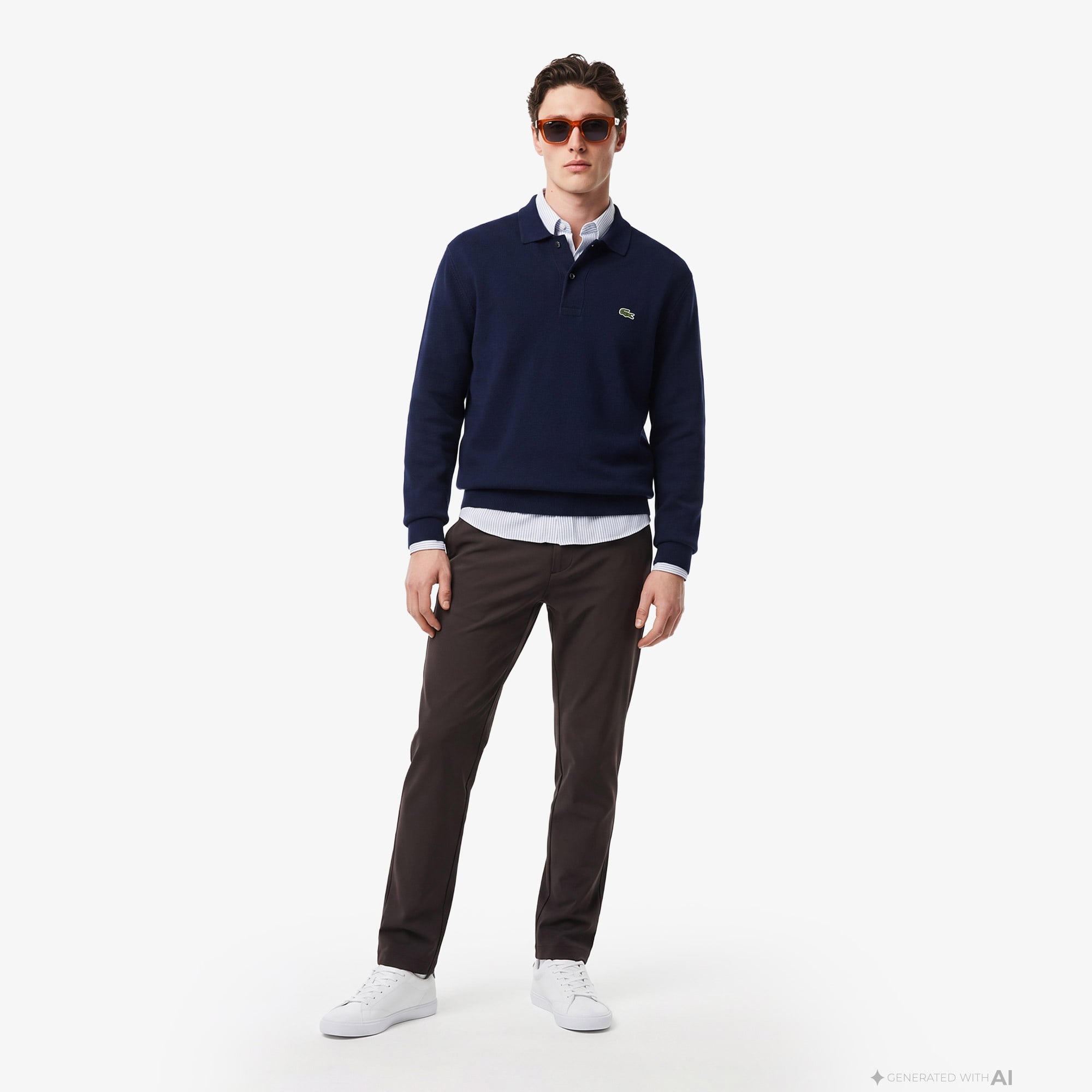 Erkek Slim Fit Kahverengi Pantolon