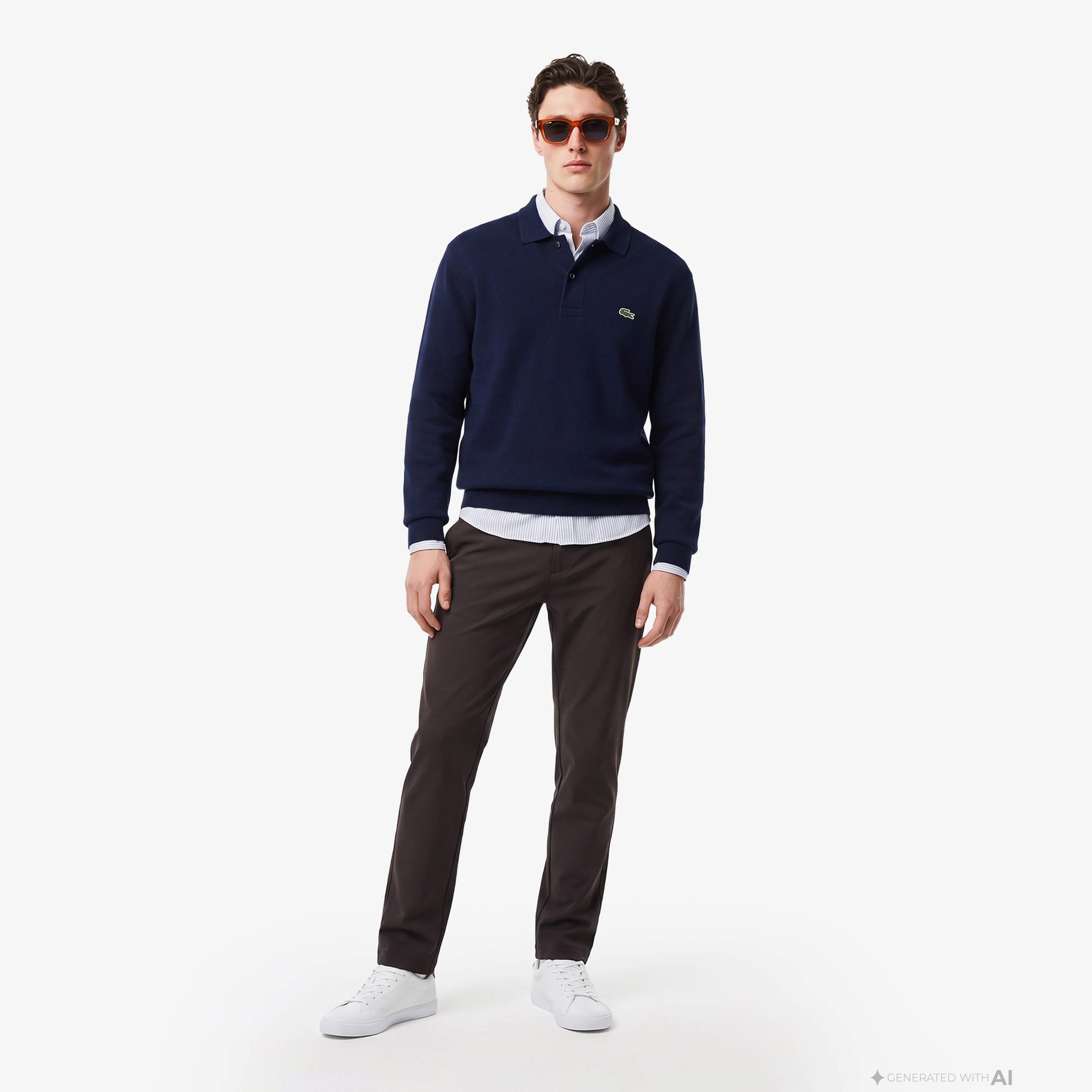 Erkek Slim Fit Kahverengi Pantolon