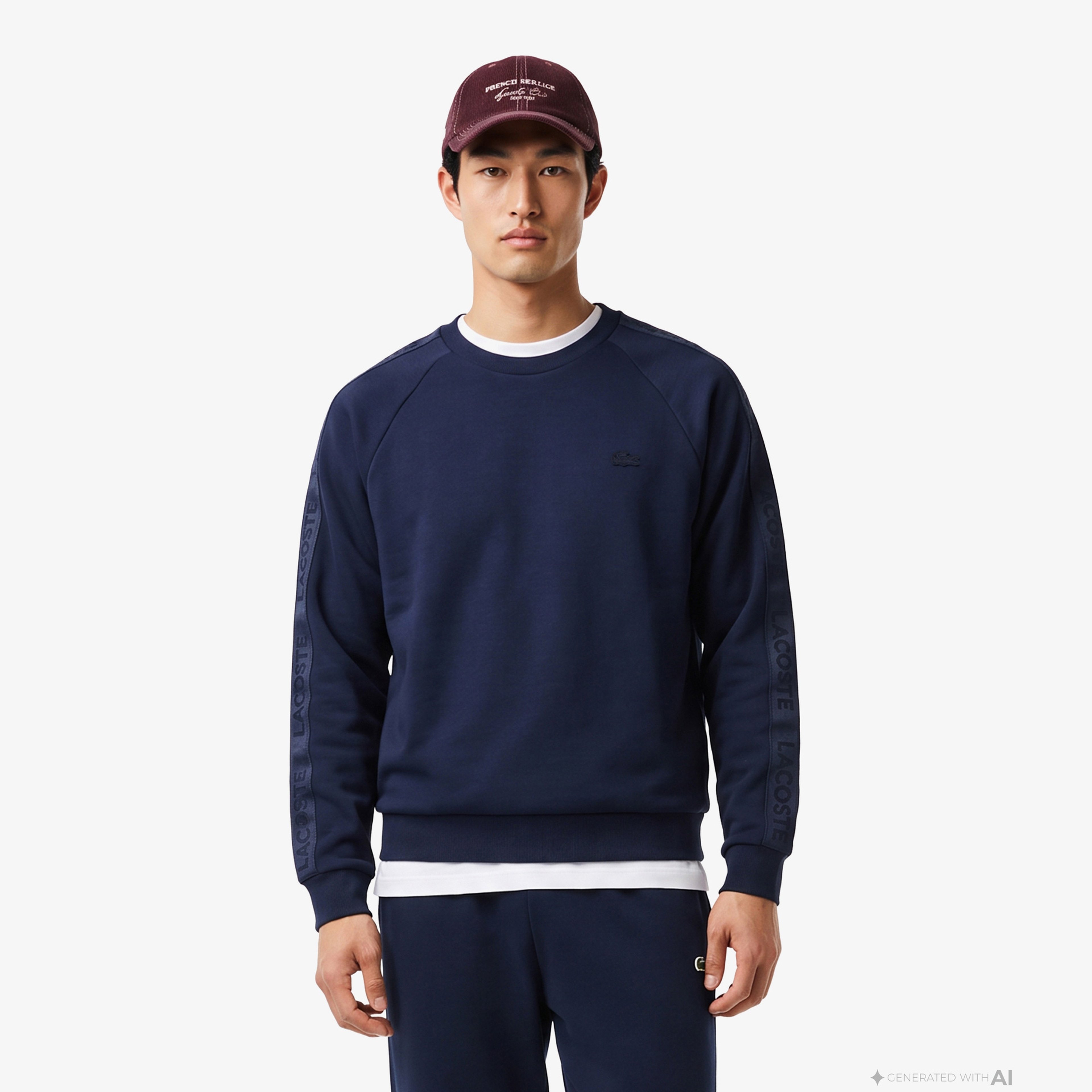 Erkek Classic Fit Bisiklet Yaka Lacivert Sweatshirt Erkek Classic Fit Bisiklet Yaka Lacivert Sweatshirt