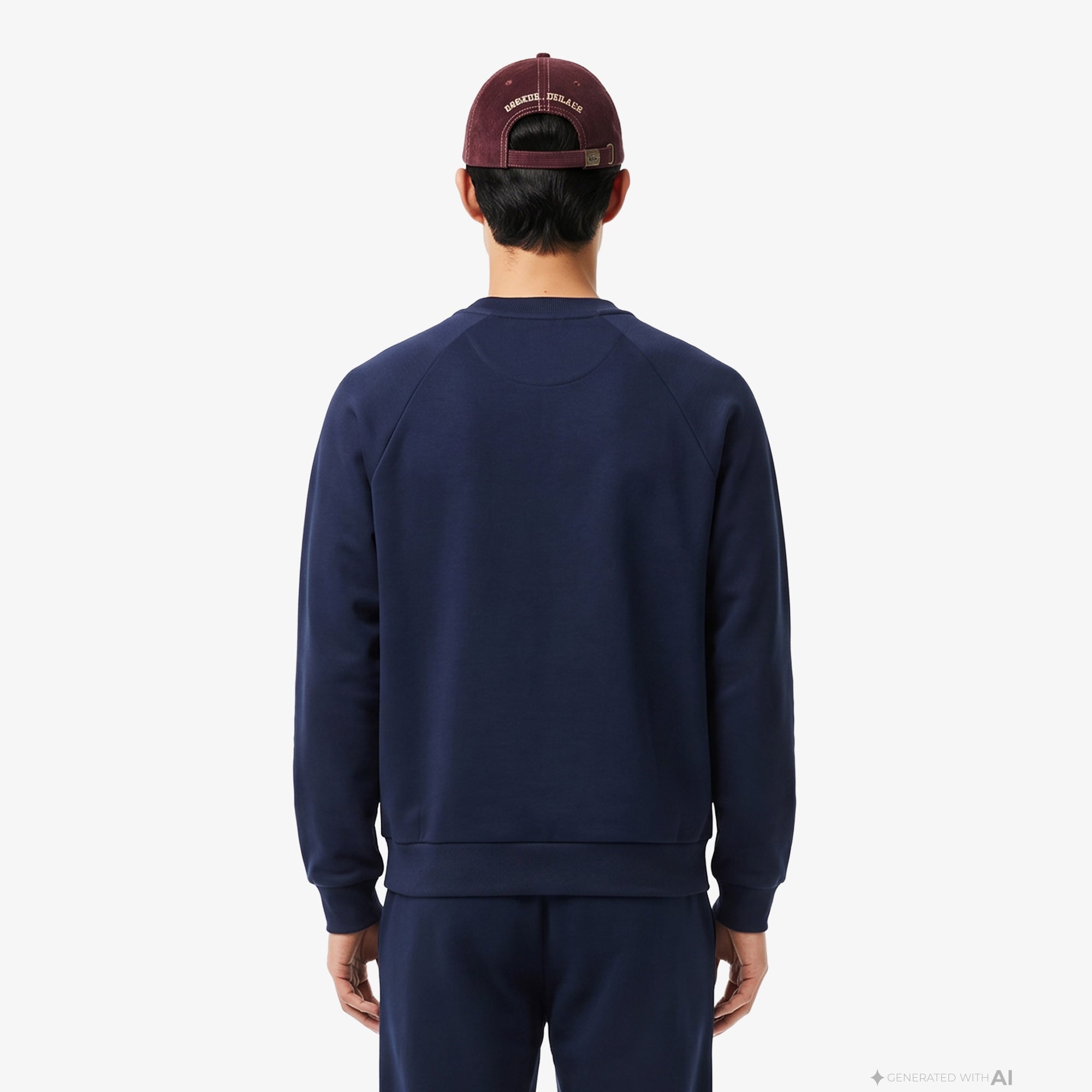 Erkek Classic Fit Bisiklet Yaka Lacivert Sweatshirt