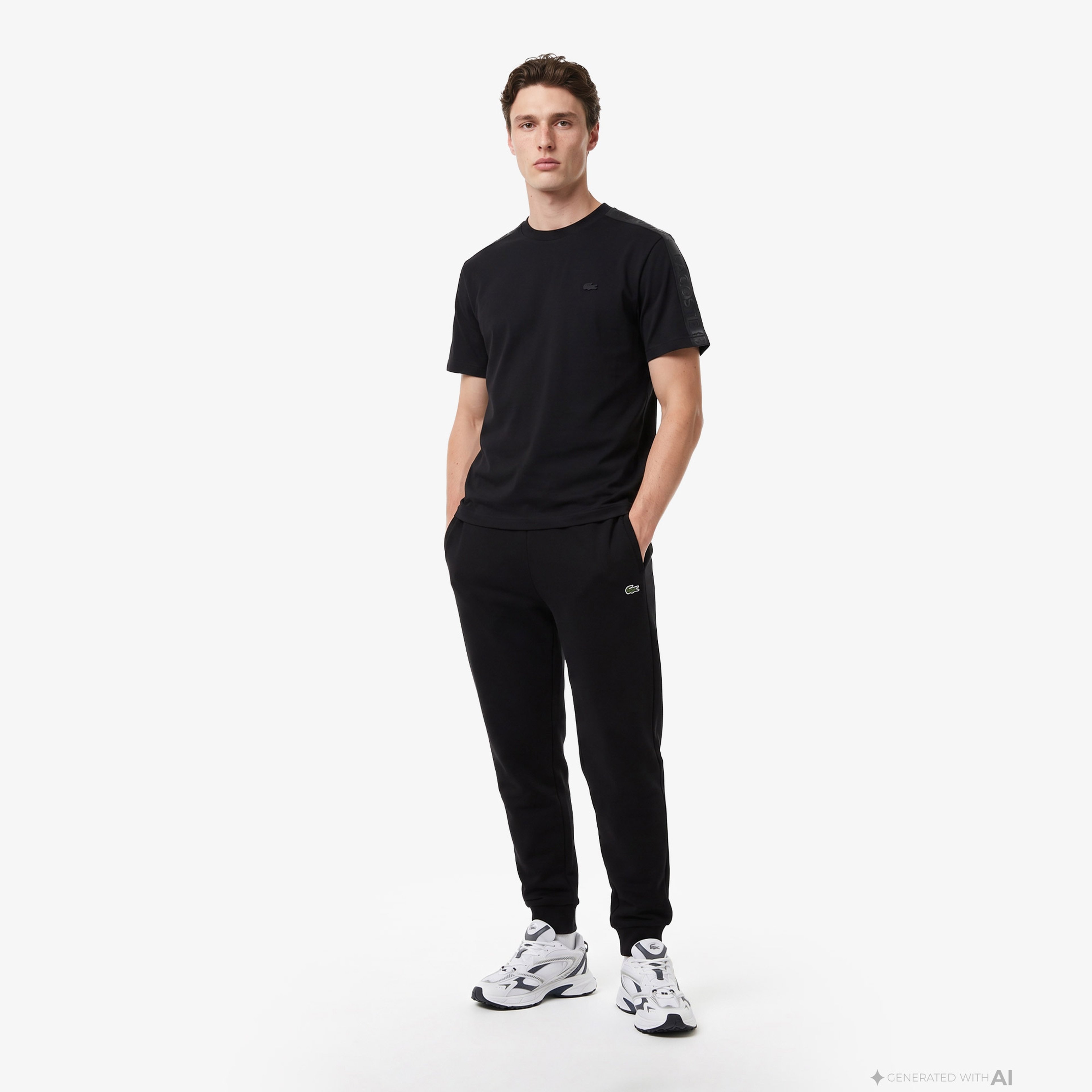 Erkek Relaxed Fit Bisiklet Yaka Siyah T-Shirt Erkek Relaxed Fit Bisiklet Yaka Siyah T-Shirt