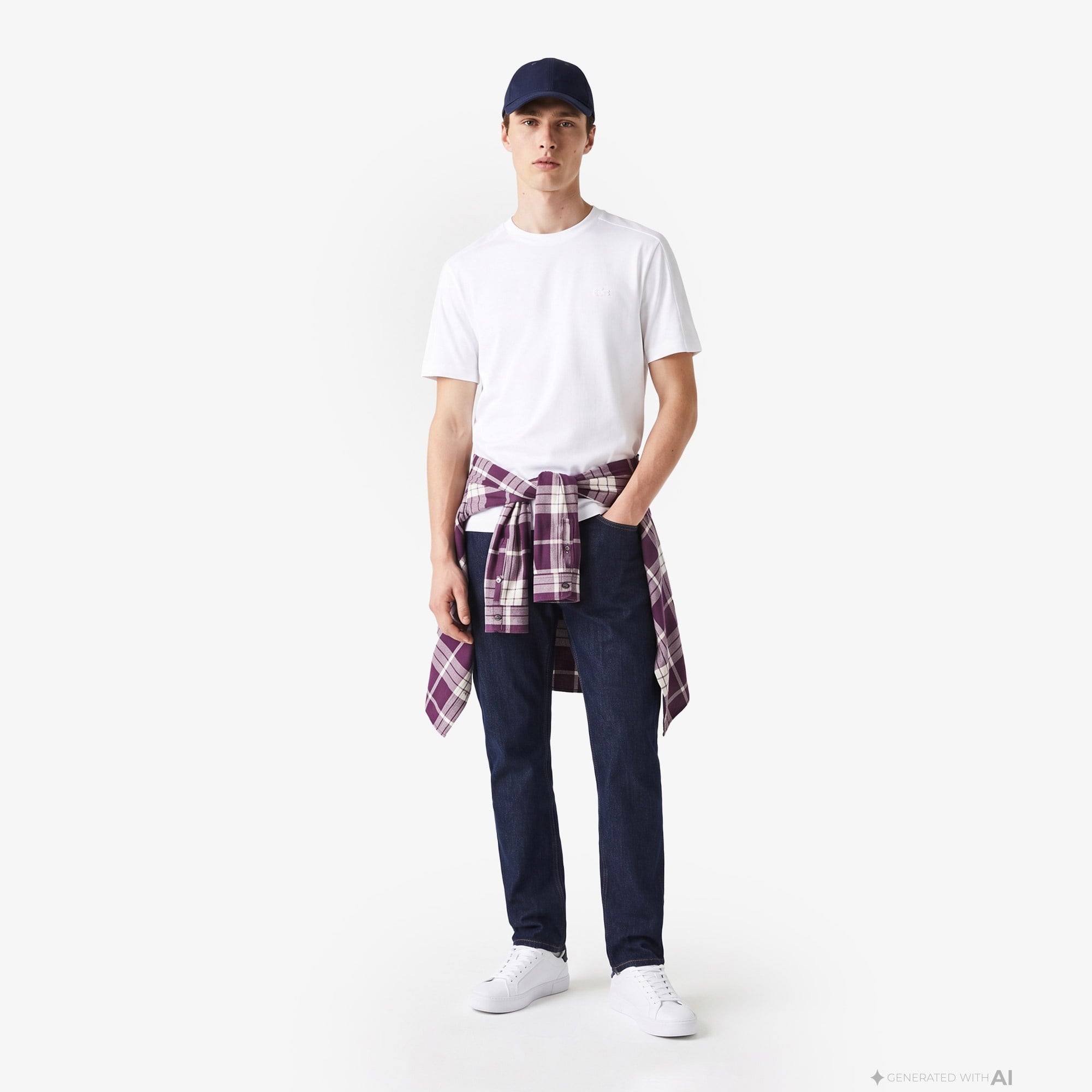 Erkek Relaxed Fit Bisiklet Yaka Beyaz T-Shirt