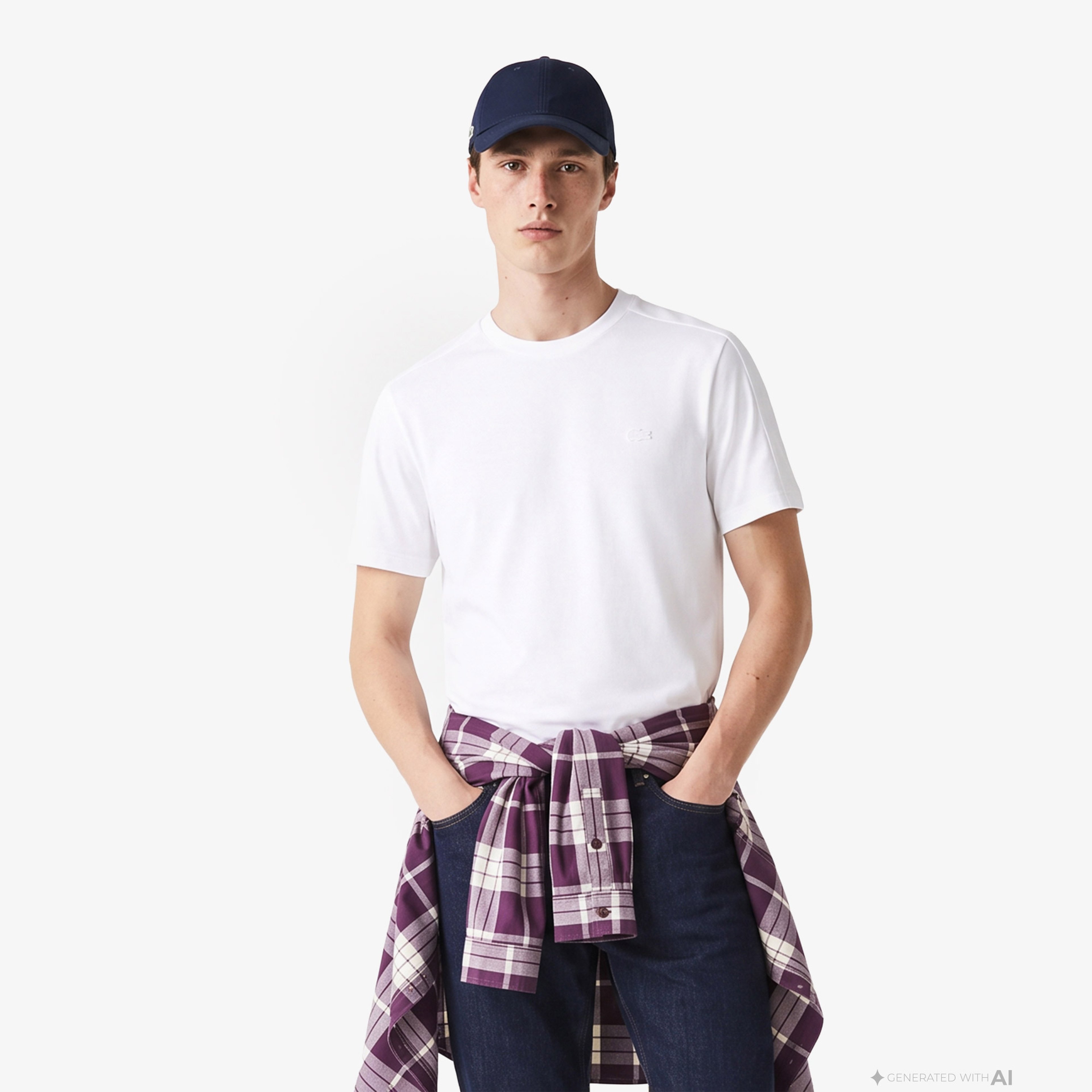 Erkek Relaxed Fit Bisiklet Yaka Beyaz T-Shirt Erkek Relaxed Fit Bisiklet Yaka Beyaz T-Shirt