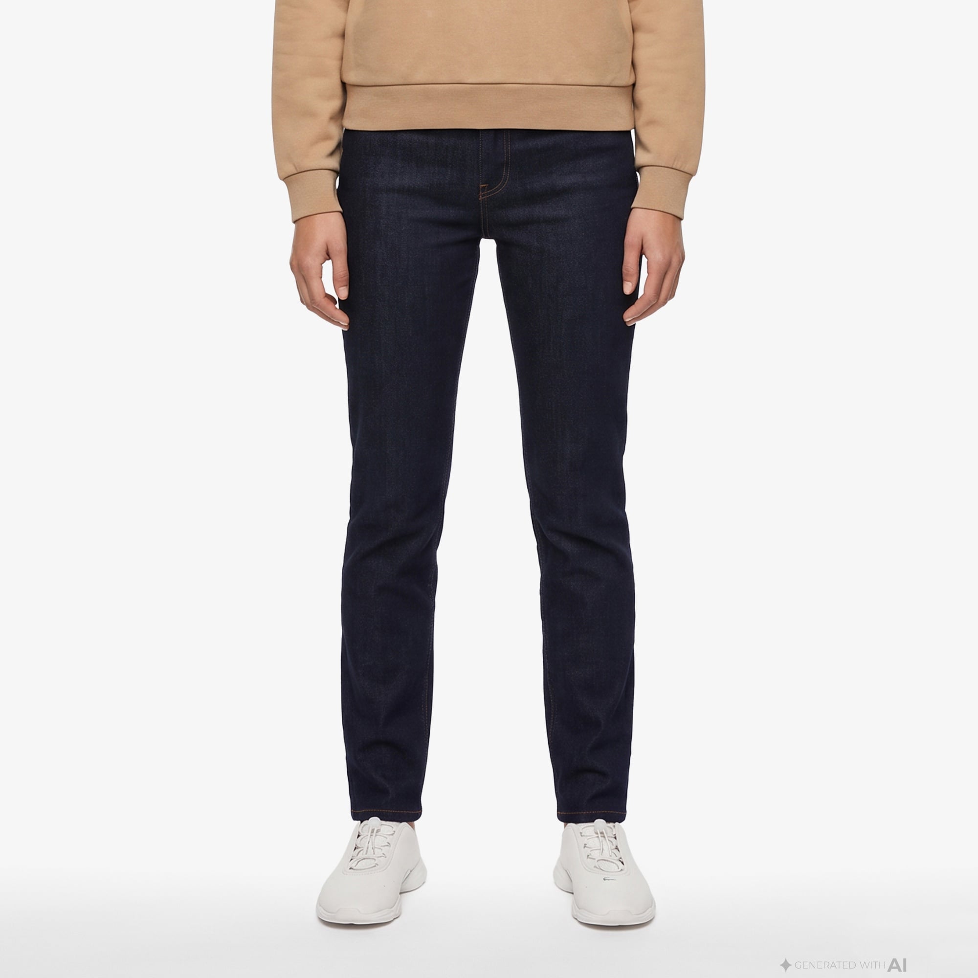 Kadın Slim Fit Lacivert Jean Pantolon