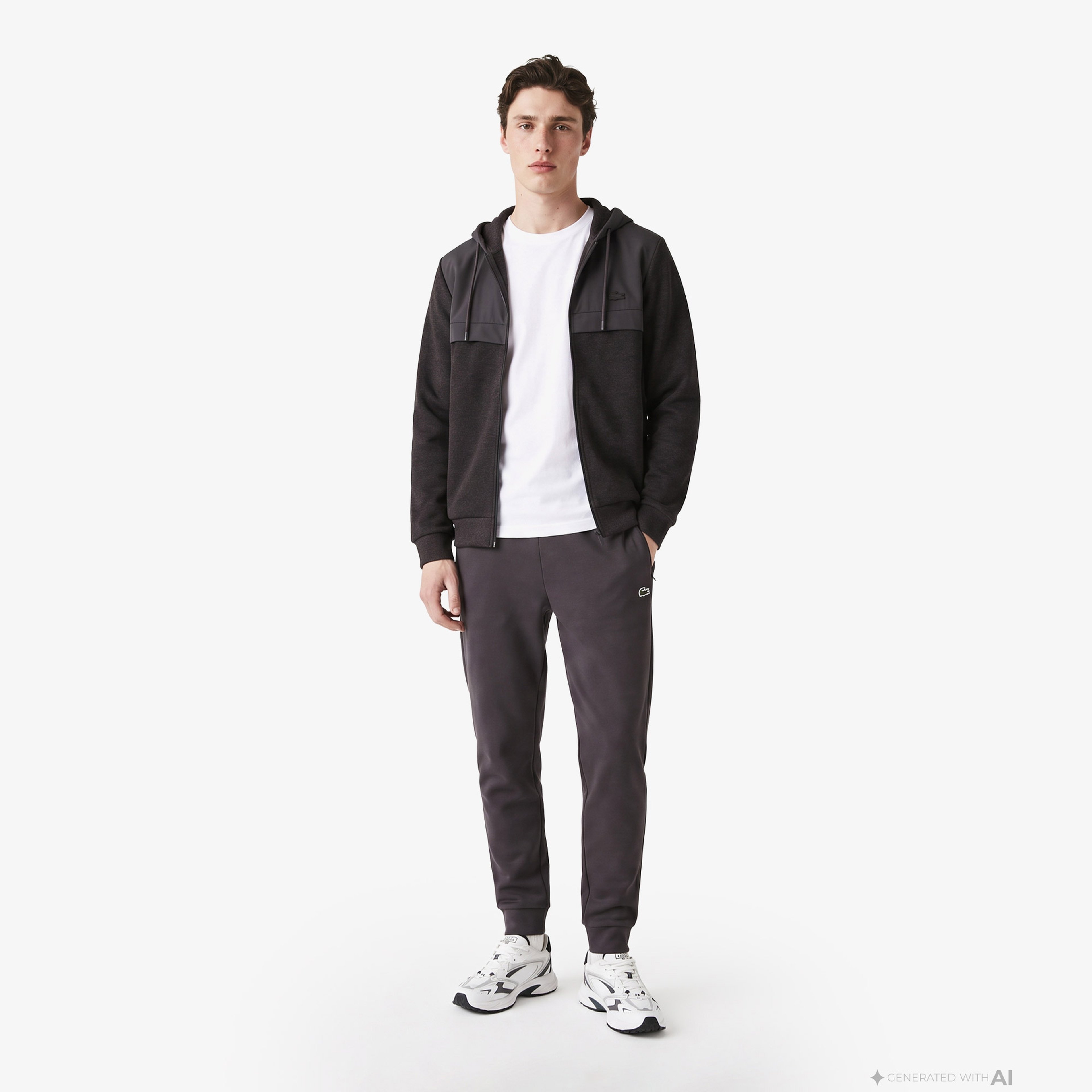 Erkek Regular Fit Kapüşonlu Kahverengi Sweatshirt Erkek Regular Fit Kapüşonlu Kahverengi Sweatshirt