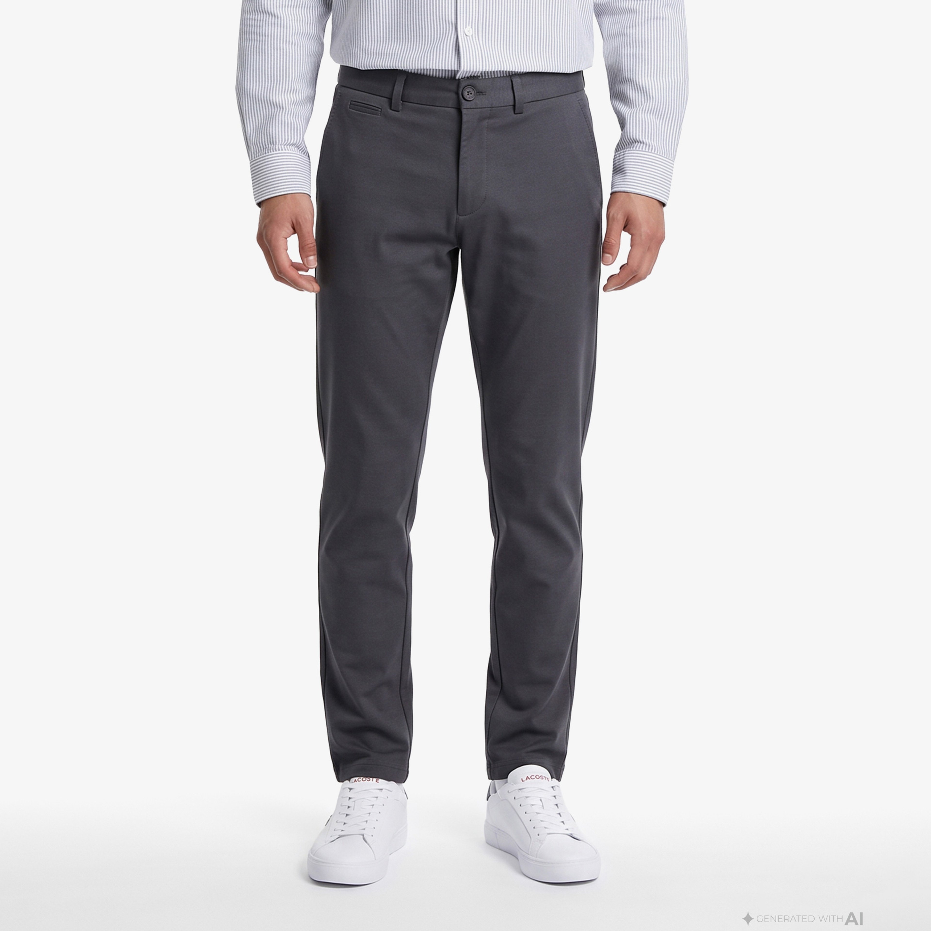 Erkek Slim Fit Gri Chino Pantolon Erkek Slim Fit Gri Chino Pantolon
