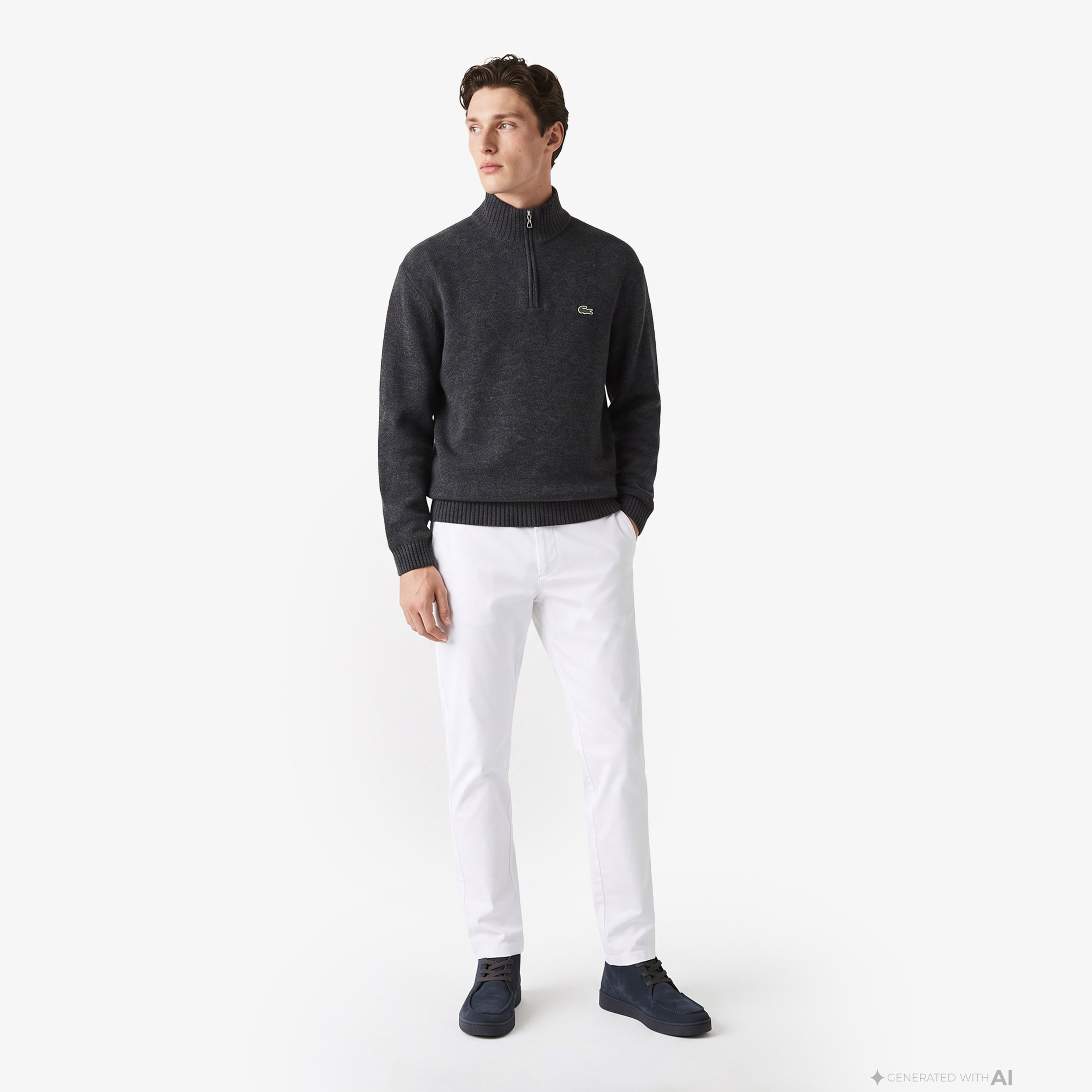 Erkek Slim Fit Beyaz Chino Pantolon Erkek Slim Fit Beyaz Chino Pantolon