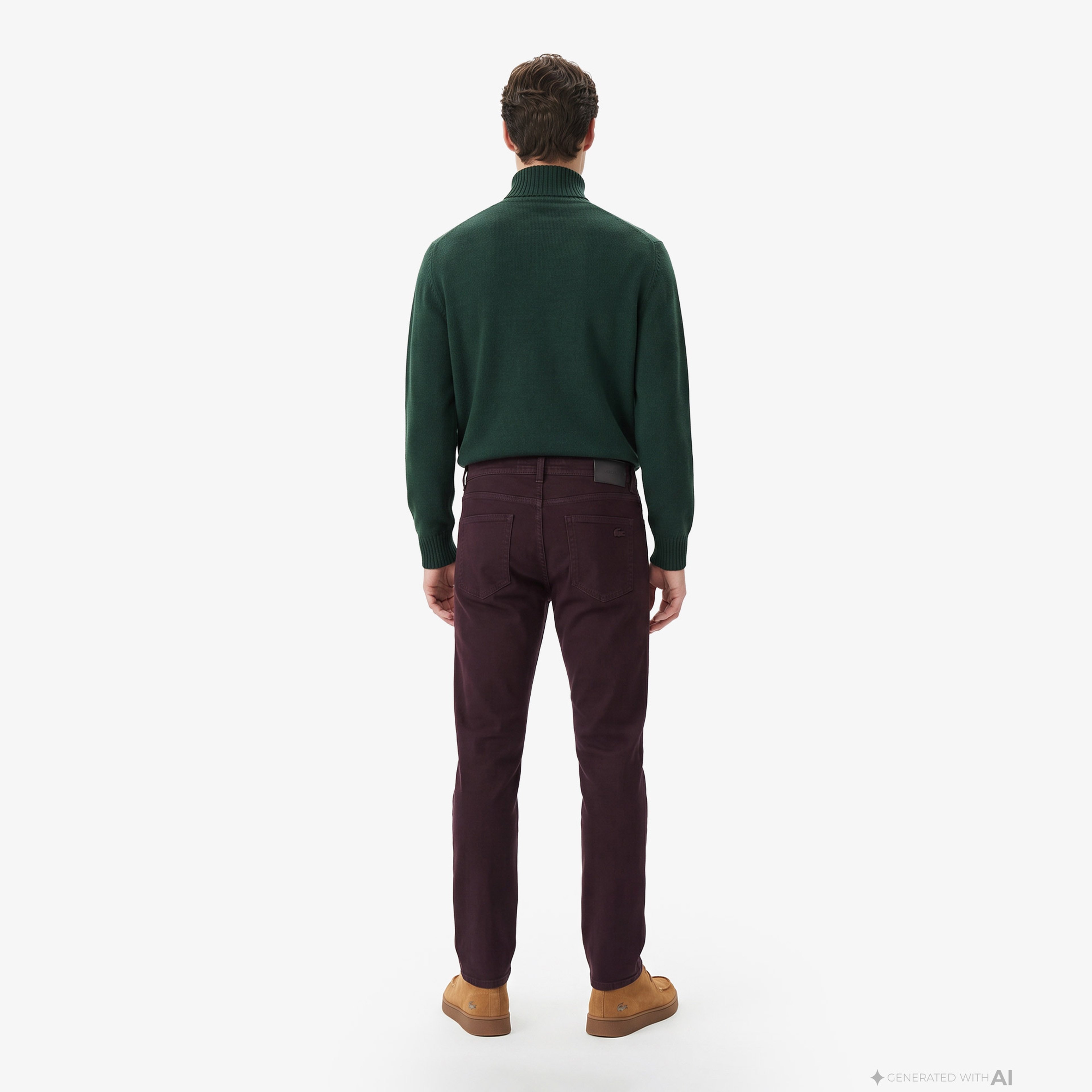 Erkek Slim Fit Bordo Jean Pantolon Erkek Slim Fit Bordo Jean Pantolon