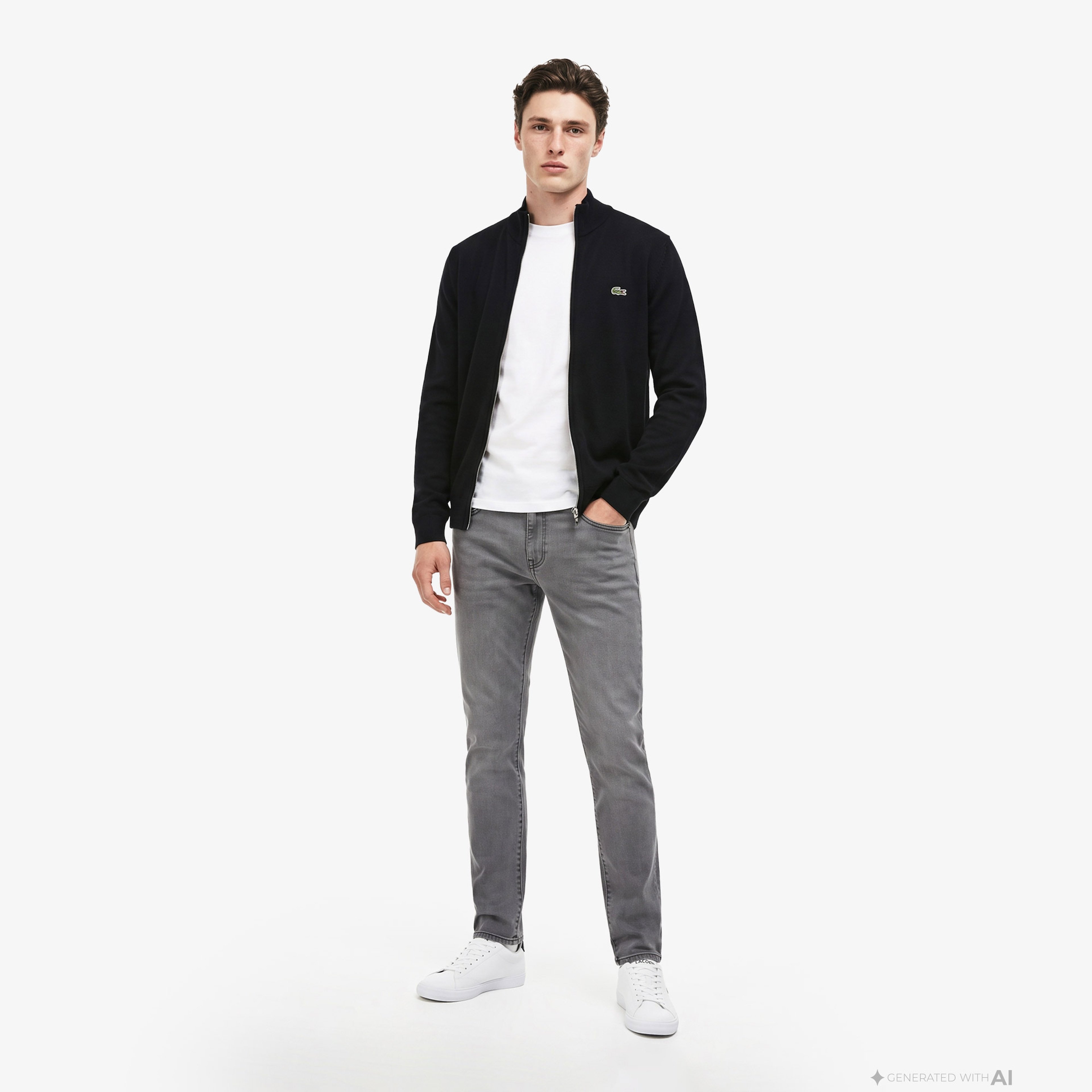 Erkek Slim Fit Gri Jean Pantolon Erkek Slim Fit Gri Jean Pantolon